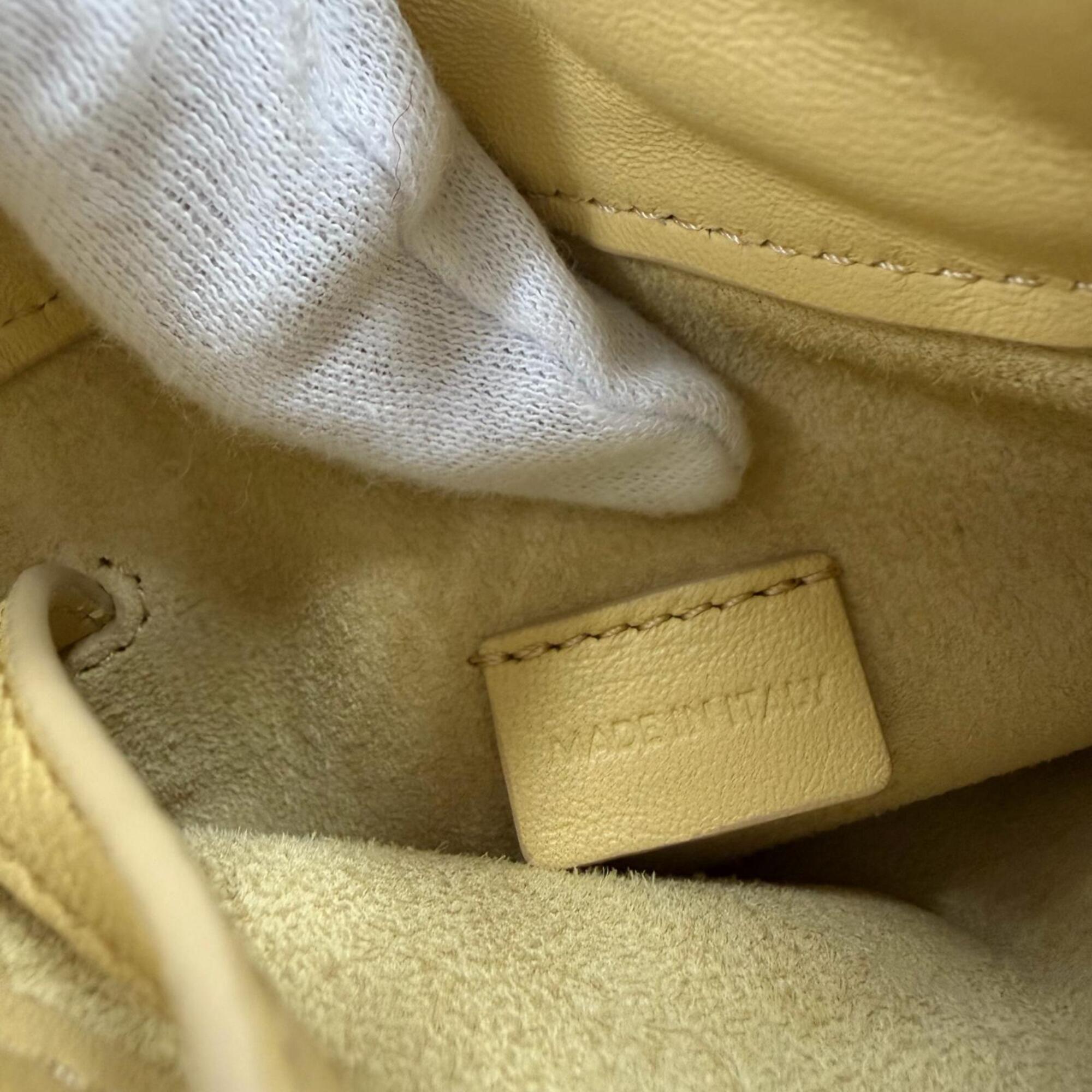 Celine Beige Leather Pouch Shoulder Bag (Pre-Owned)