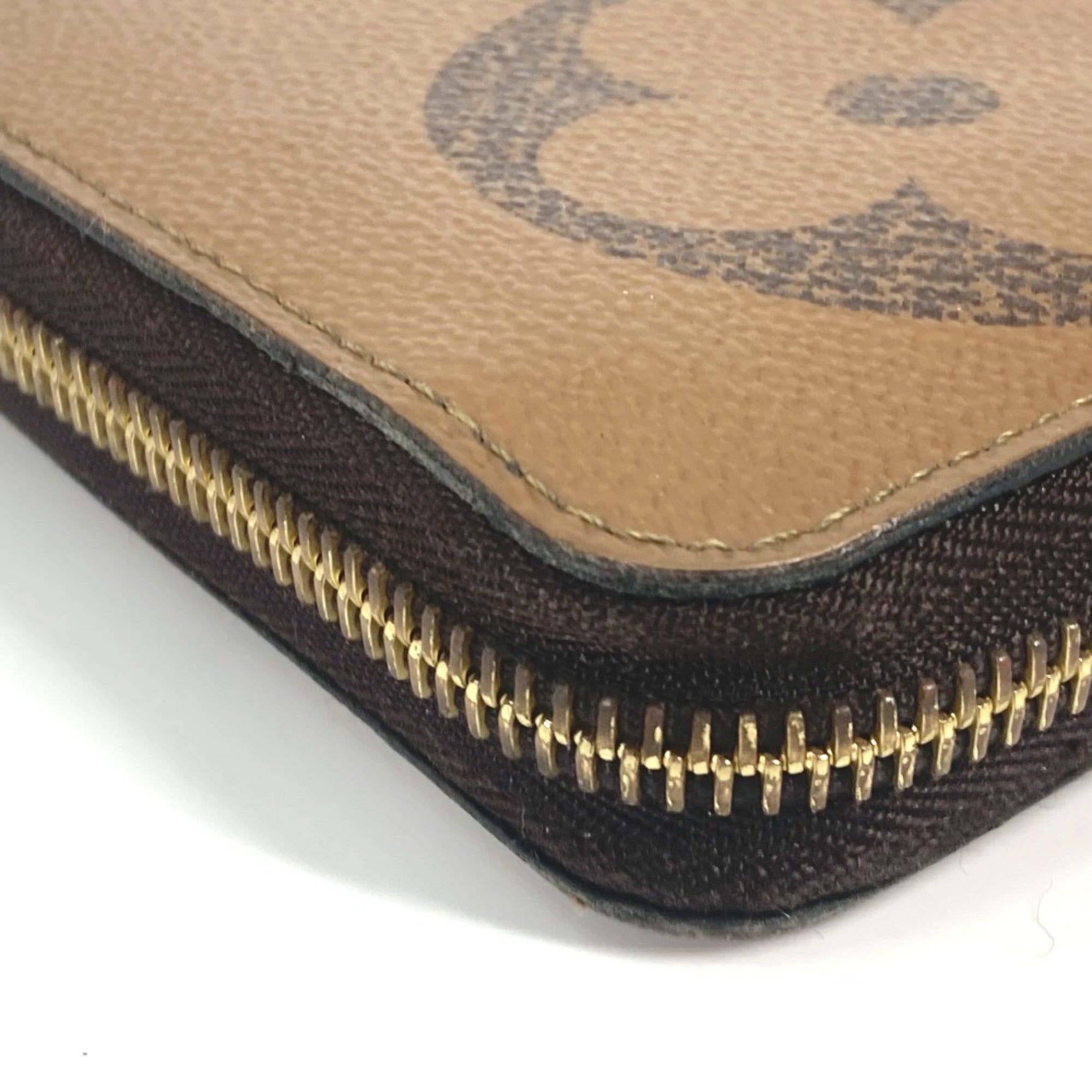 Louis Vuitton Brown Monogram Reverse Long Wallet (Bi-Fold) (Pre-Owned)