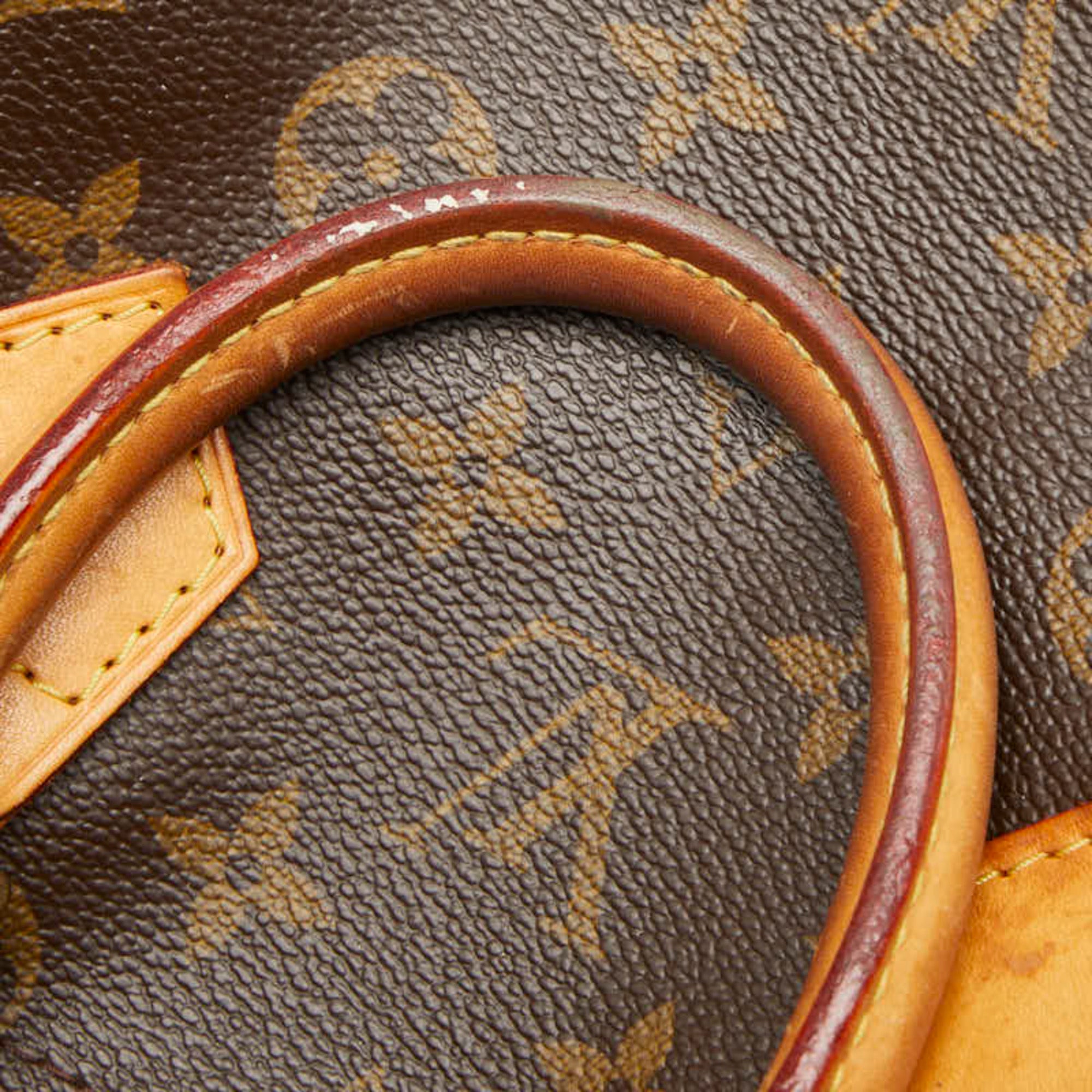 Louis Vuitton Brown Pvc Leather Boston Bag Handbag (Pre-Owned)