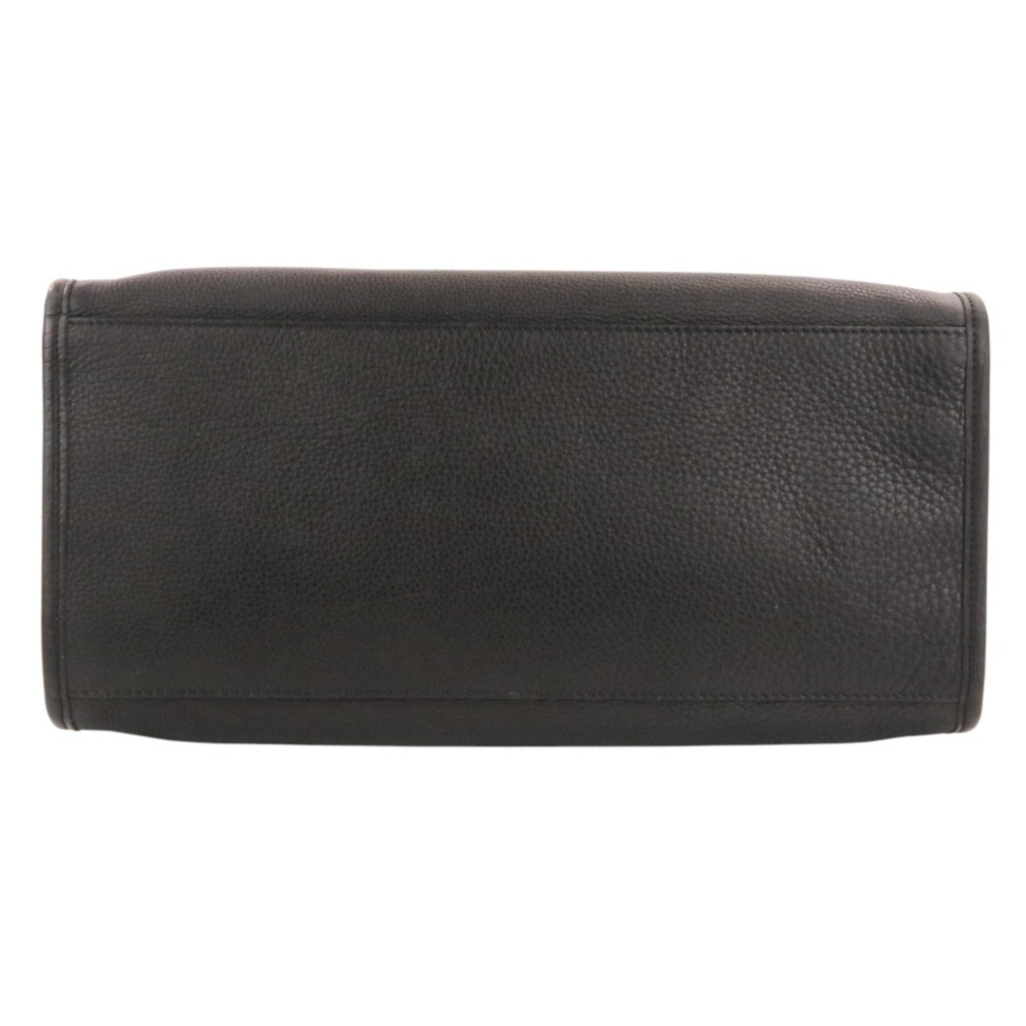 Fendi Selleria Black Leather Shoulder Bag Tote Bag (Pre-Owned)