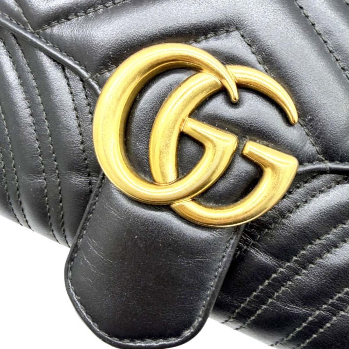 Gucci Black Leather Shoulder Bag (Pre-Owned)