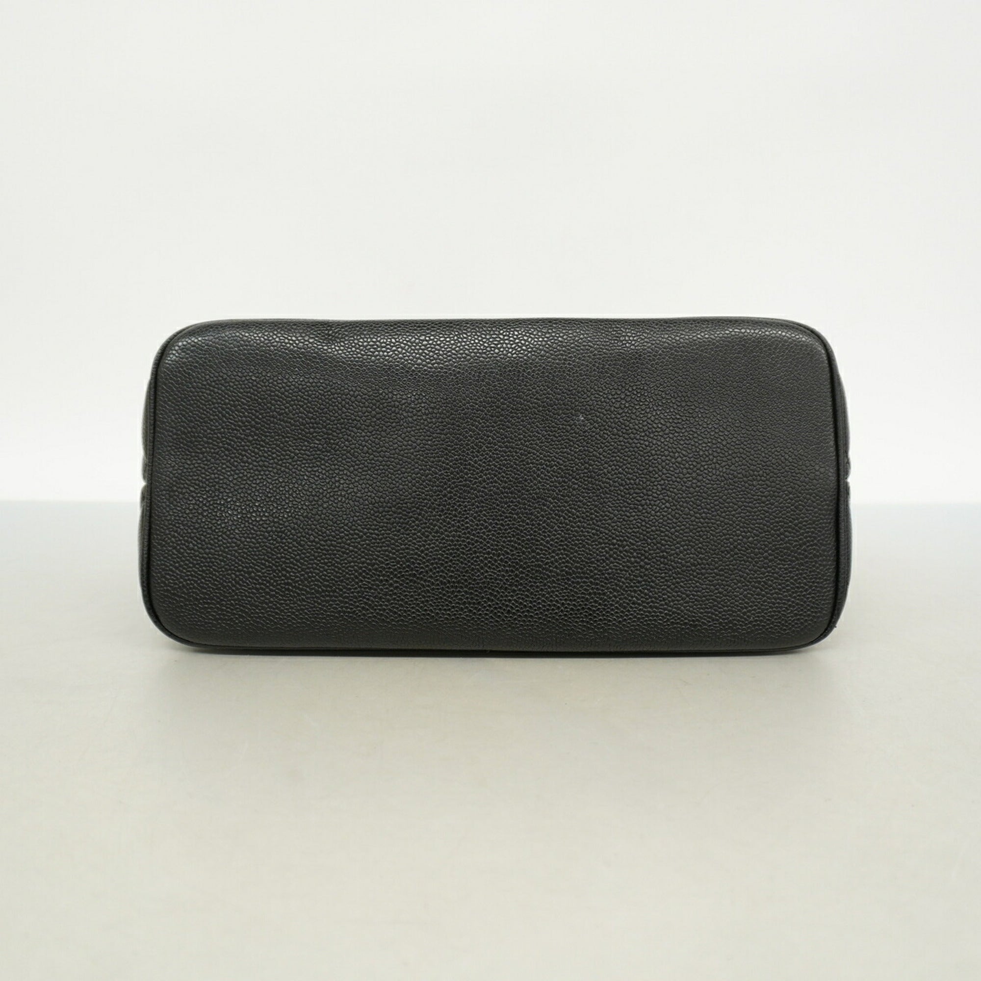 Chanel Black Grained Calfskin Tote Bag (Pre-Owned)
