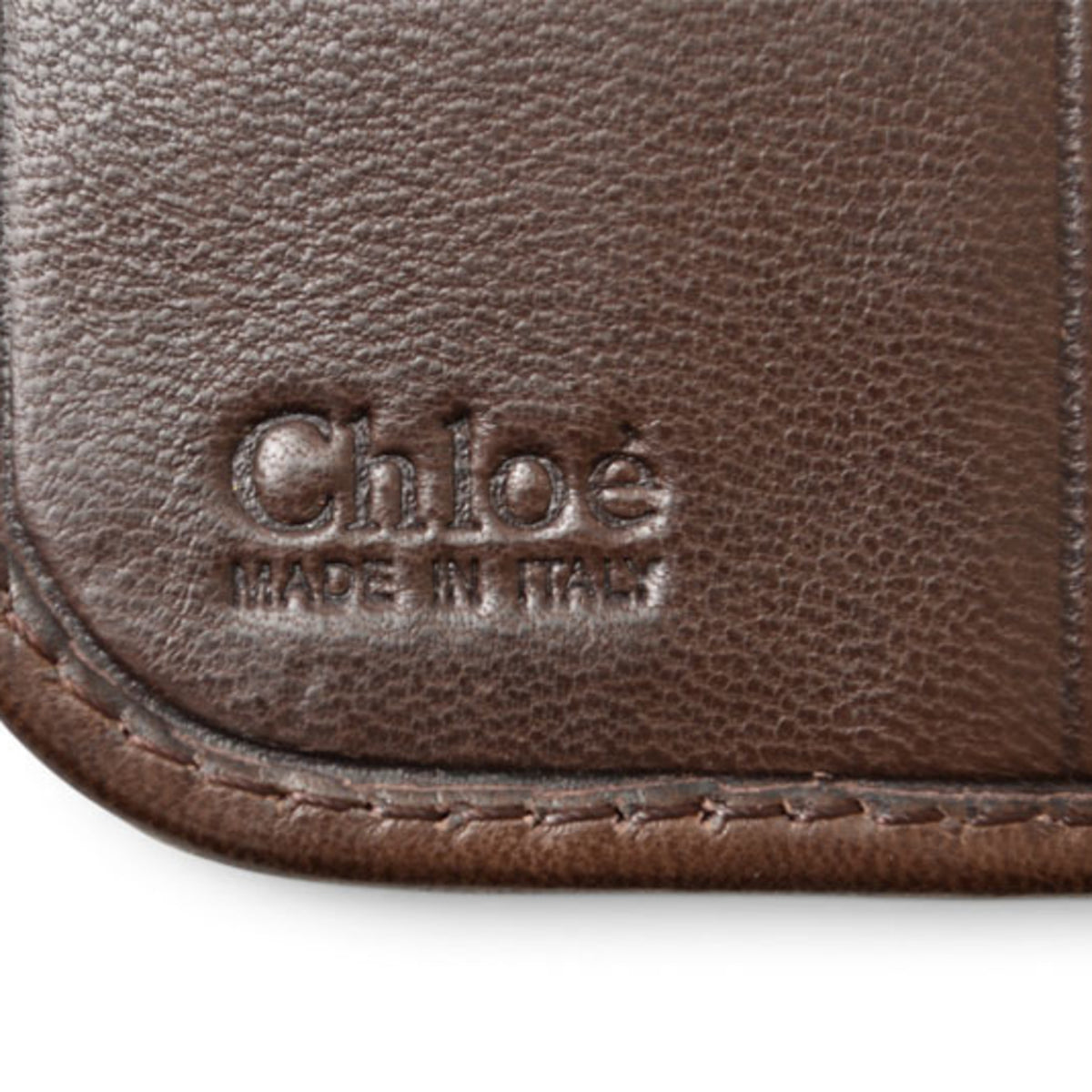 Chloé Paddington Brown Leather Wallet (Bi-Fold) (Pre-Owned)