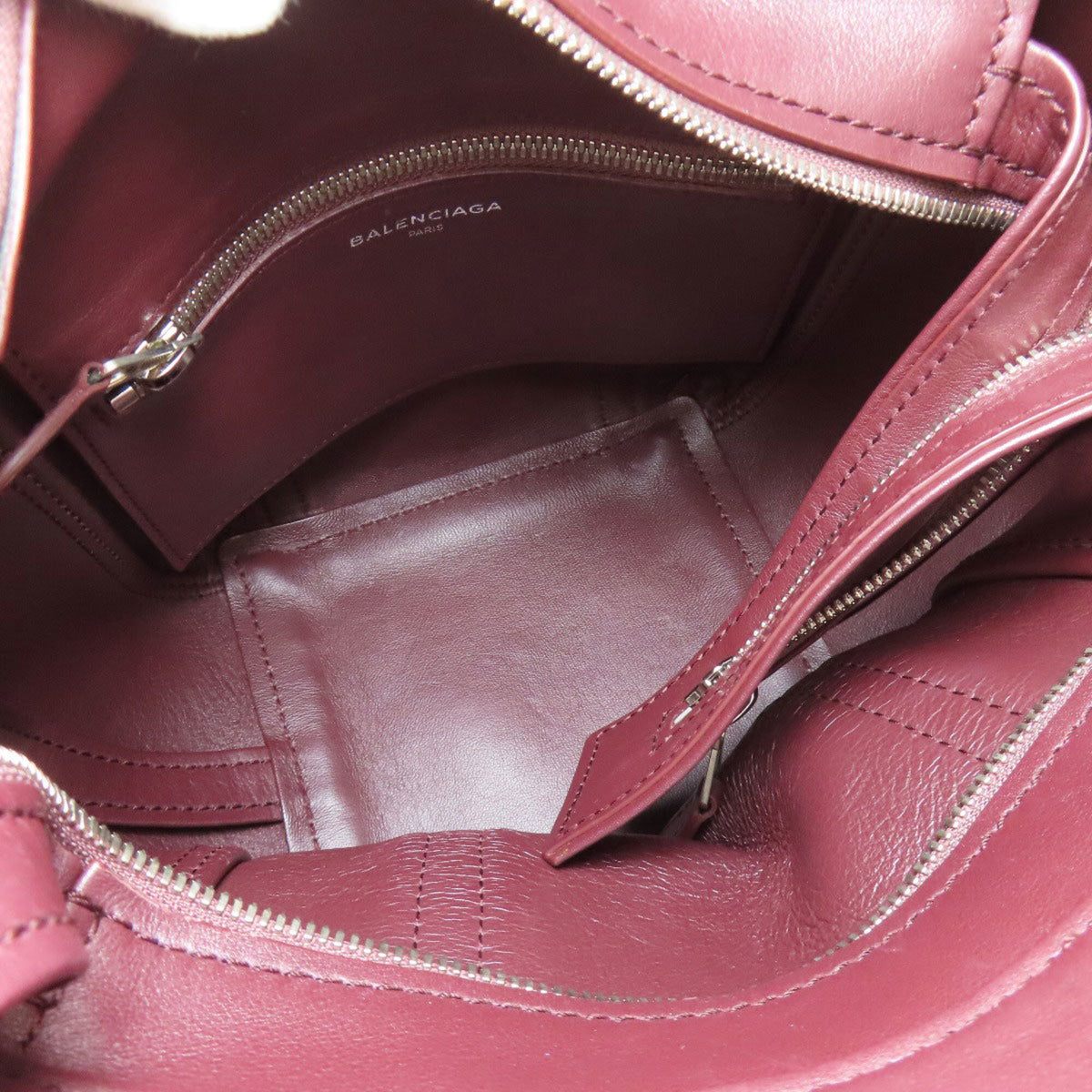 Balenciaga Bordeaux Leather Handbag (Pre-Owned)