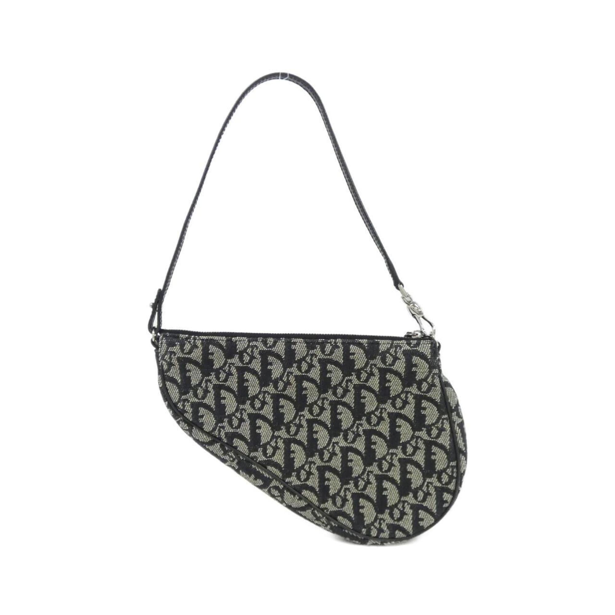 Christian Dior Black Canvas Shoulder Bag (Pre-Owned)