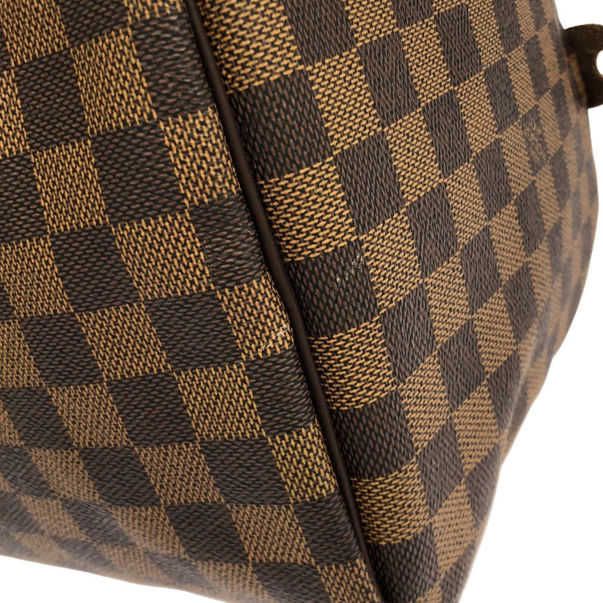 Louis Vuitton Damier Canvas Ebene Coated Canvas Boston Bag (Pre-Owned)