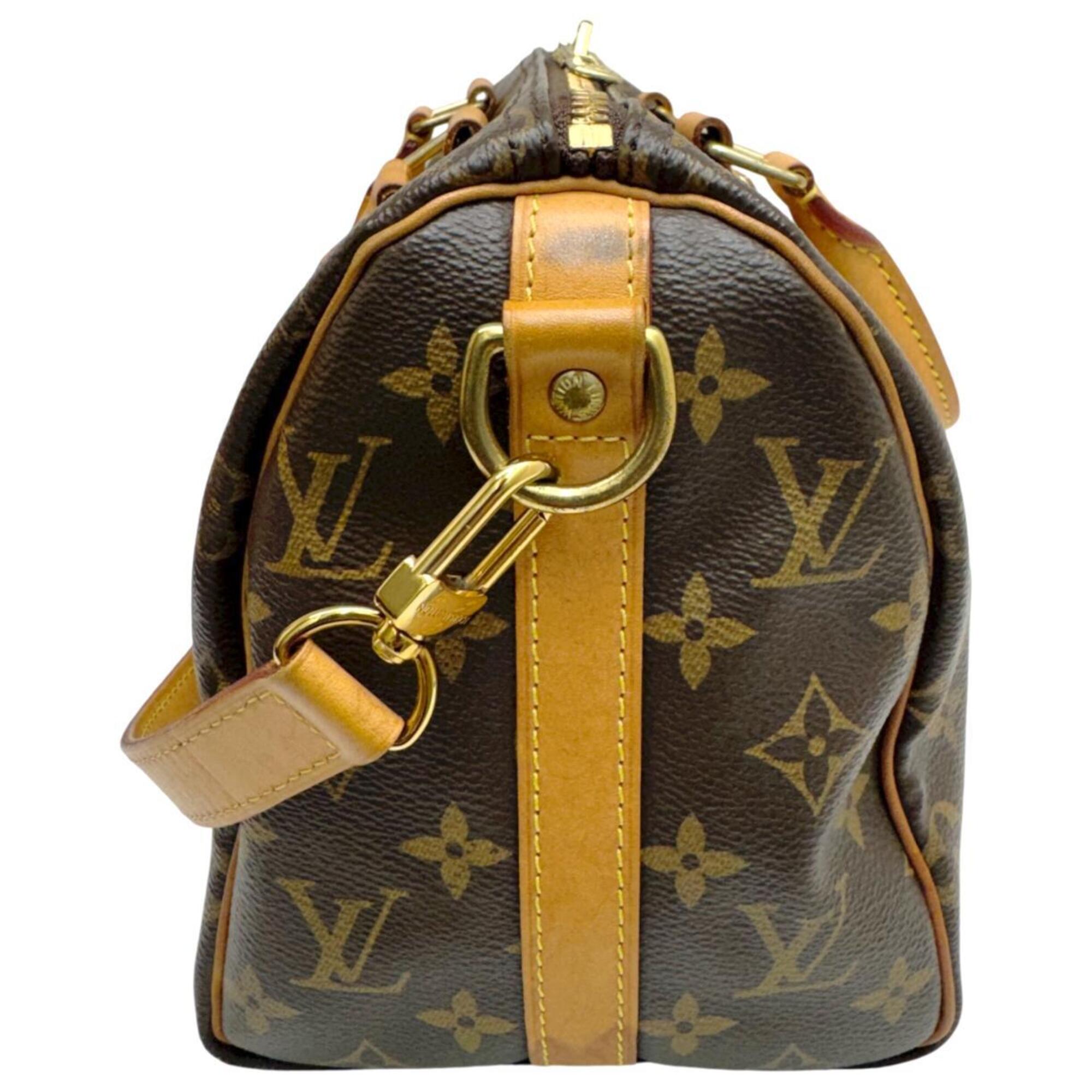 Louis Vuitton Brown Monogram Boston Bag Handbag (Pre-Owned)
