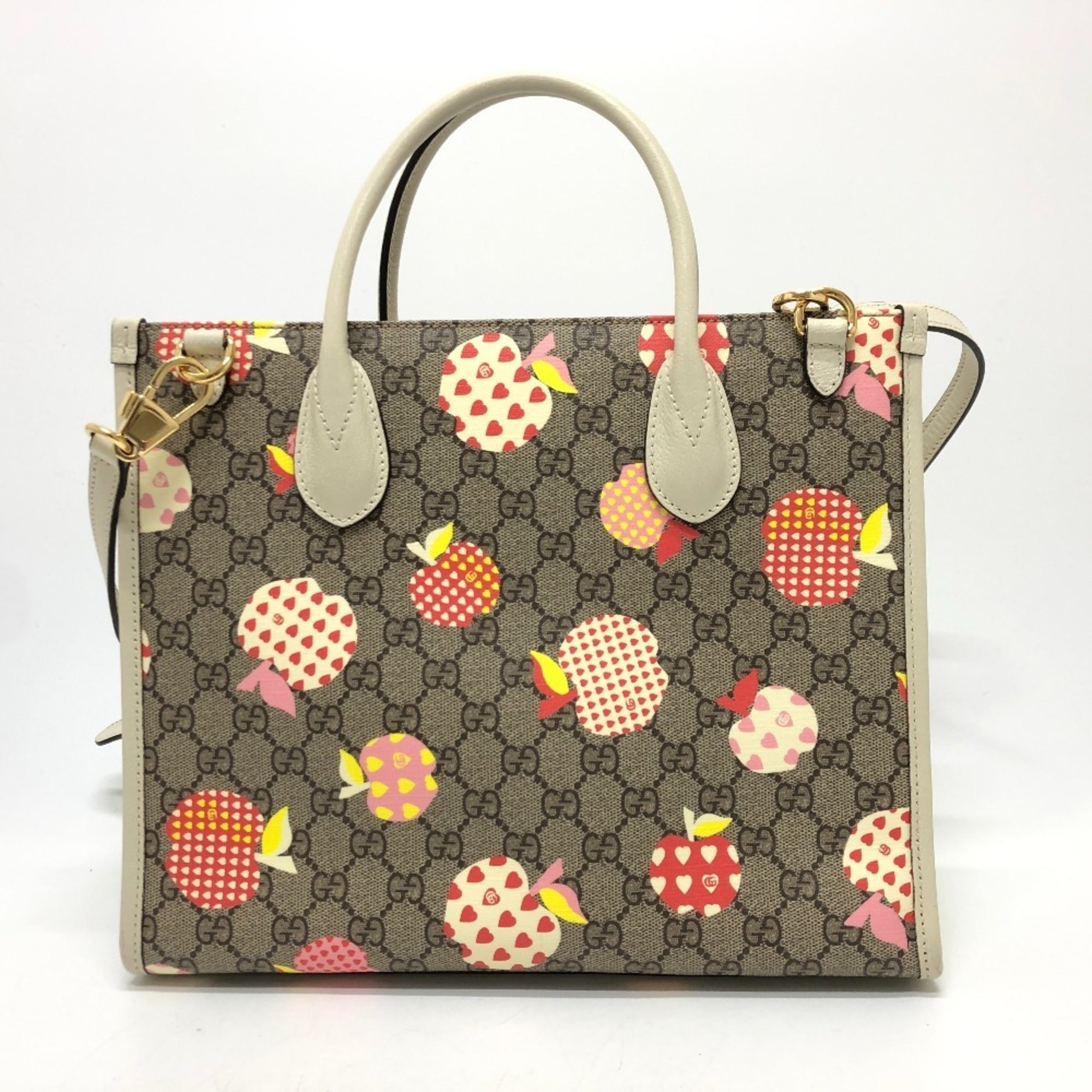 Gucci Beige Gg Supreme Handbag (Pre-Owned)