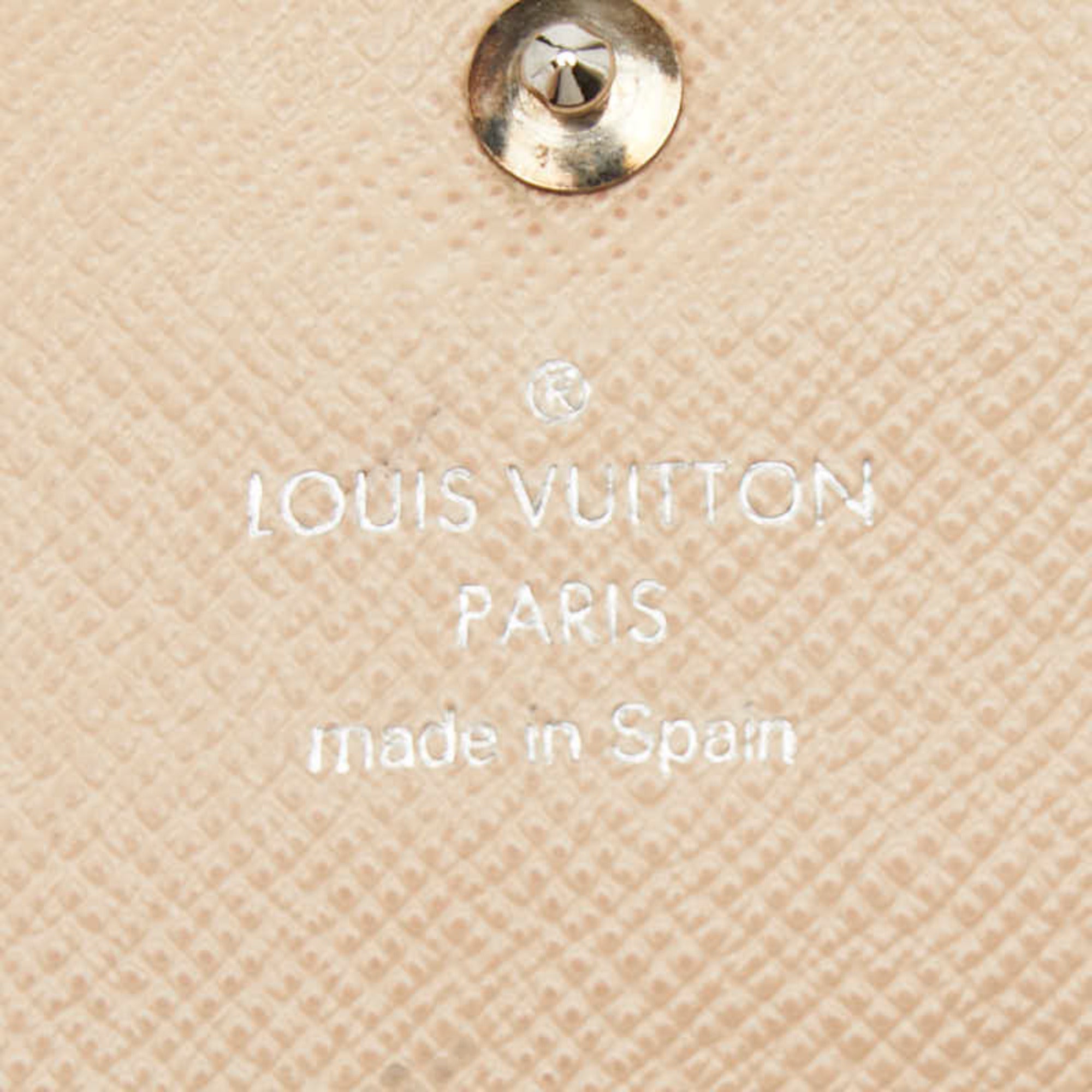 Louis Vuitton Blue Indigo Leather Long Wallet (Bi-Fold) (Pre-Owned)