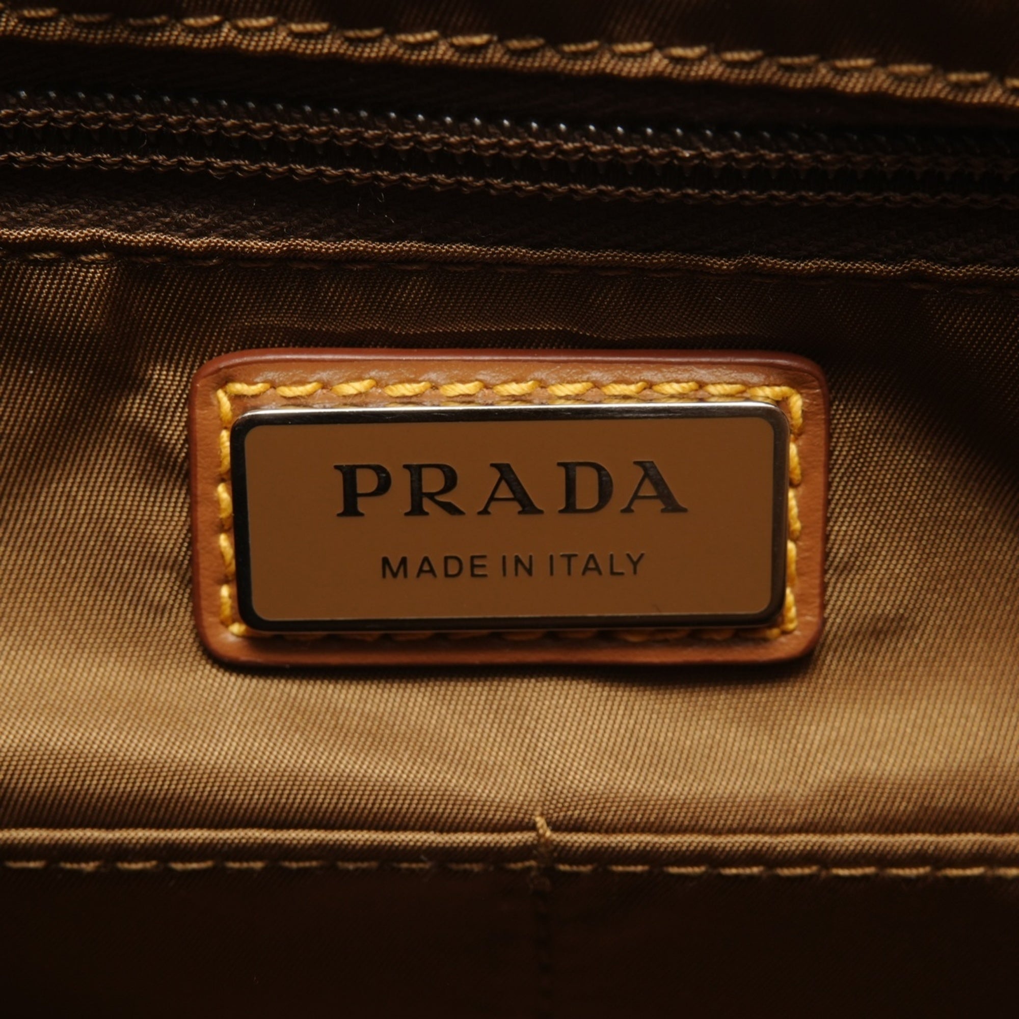 Prada Beige Nylon Shoulder Bag (Pre-Owned)