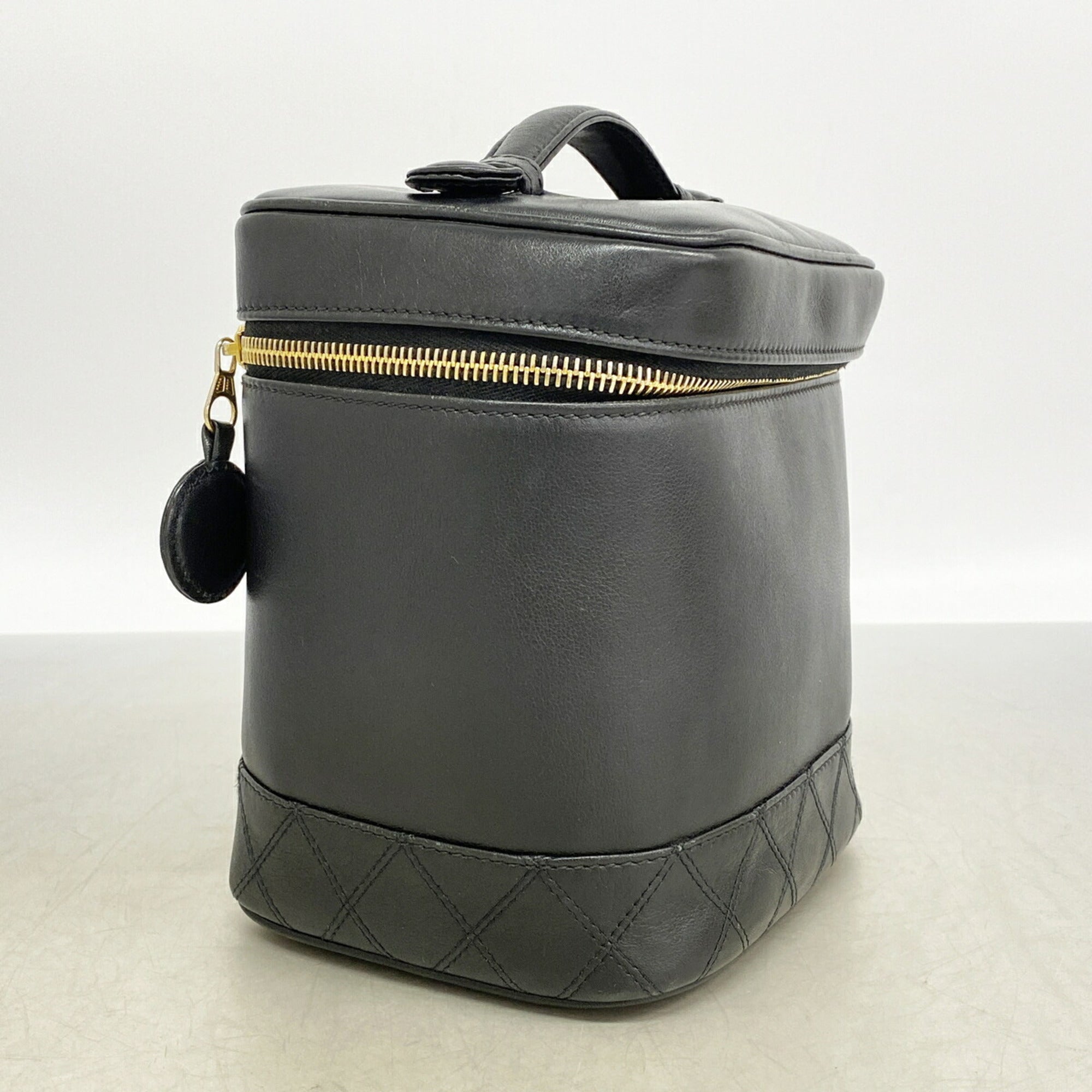 Chanel Black Leather Vanity Bag (Pre-Owned)
