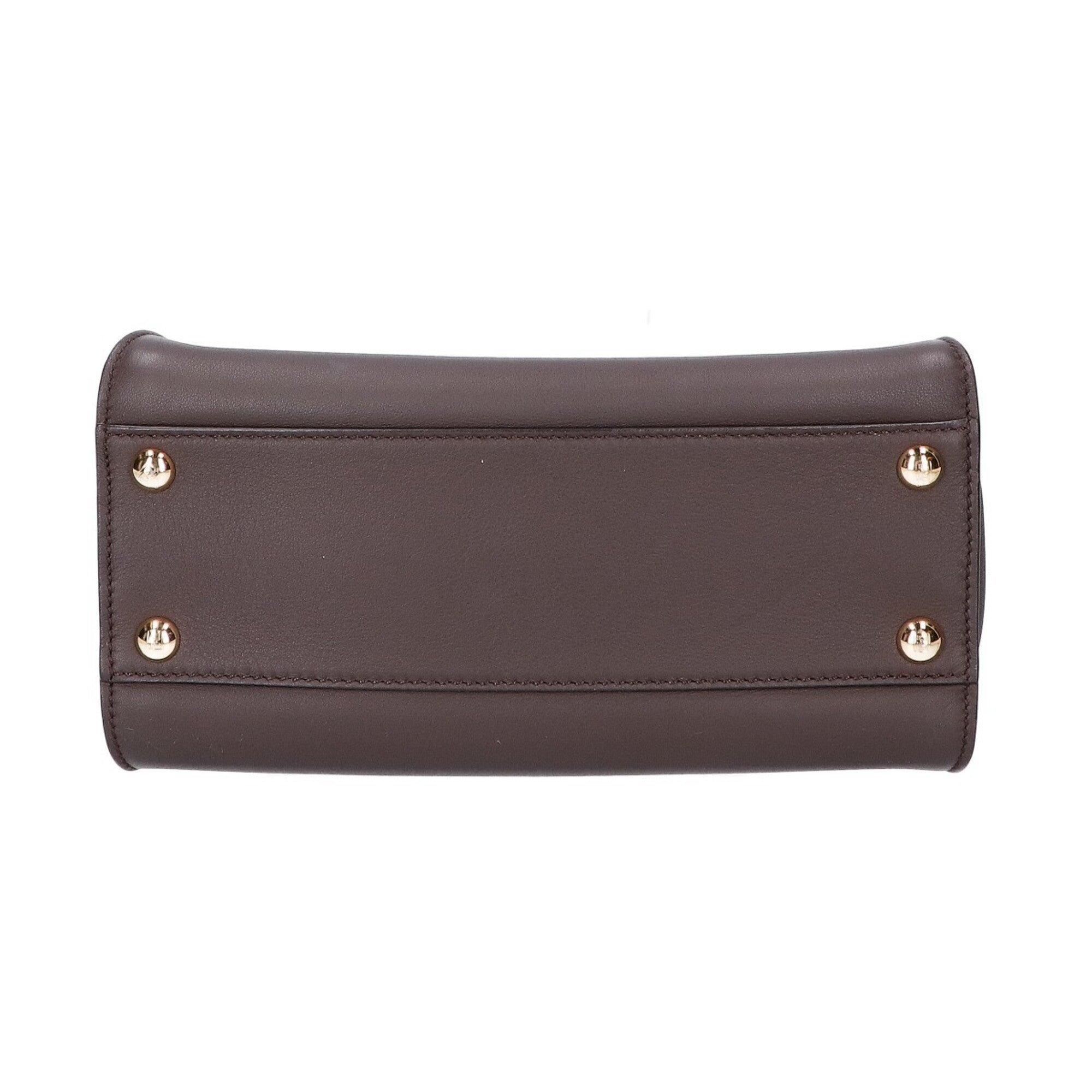 Fendi Brown Leather Shoulder Bag (Pre-Owned)