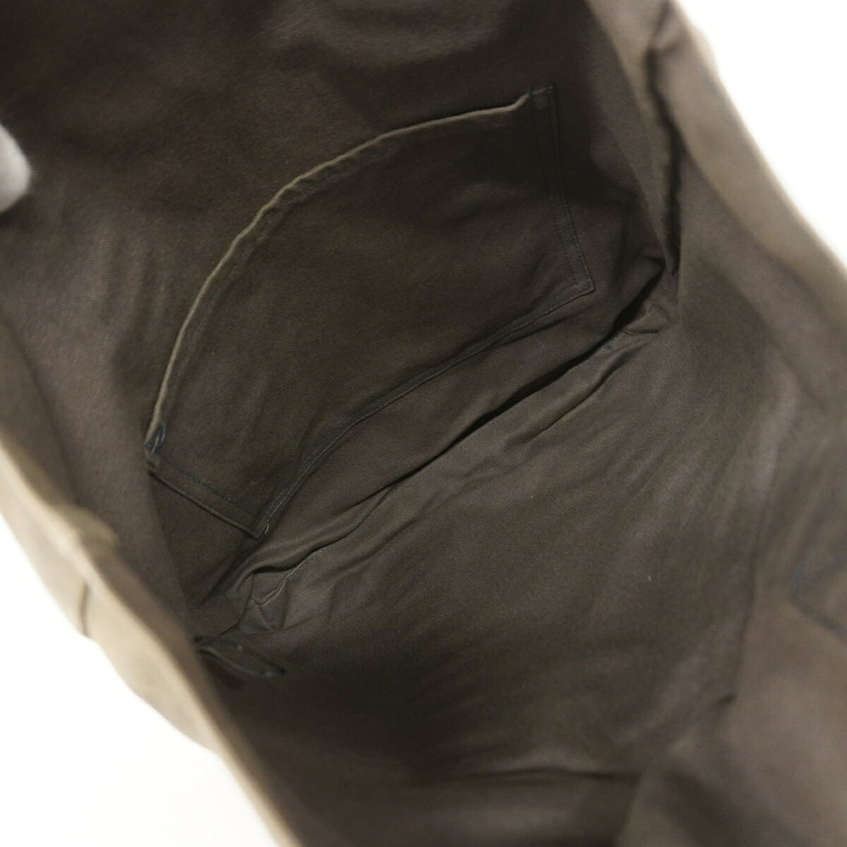 Hermes Gray Canvas Tote Bag (Pre-Owned)
