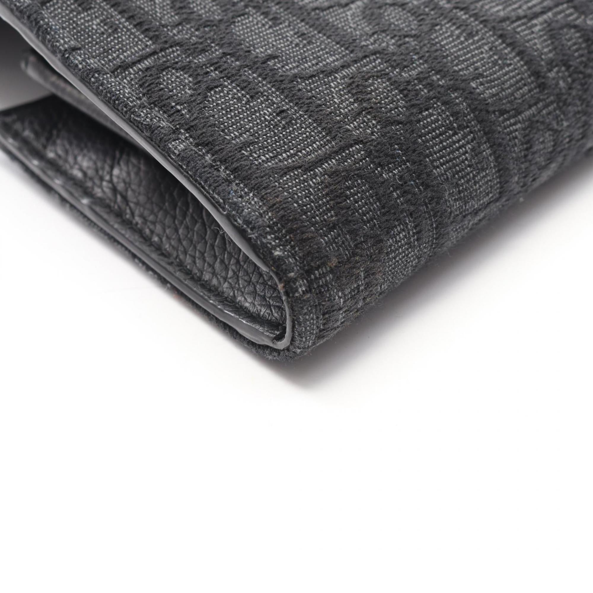Christian Dior Black Canvas Long Wallet (Bi-Fold) (Pre-Owned)