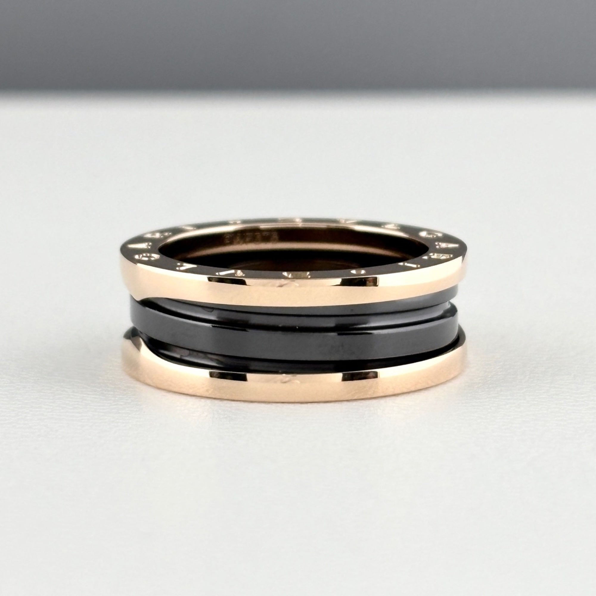 Bvlgari Pink Gold (18K) Ceramic Band Ring (Pre-Owned)