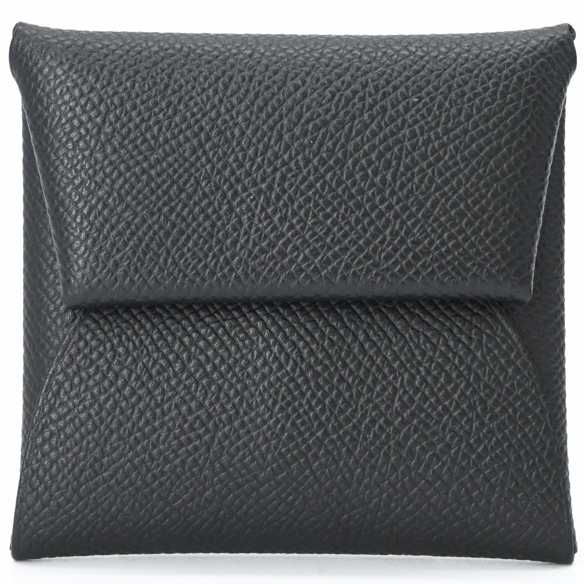 Hermes Bastia Black Epsom Leather Coin Purse/Coin Case (Pre-Owned)
