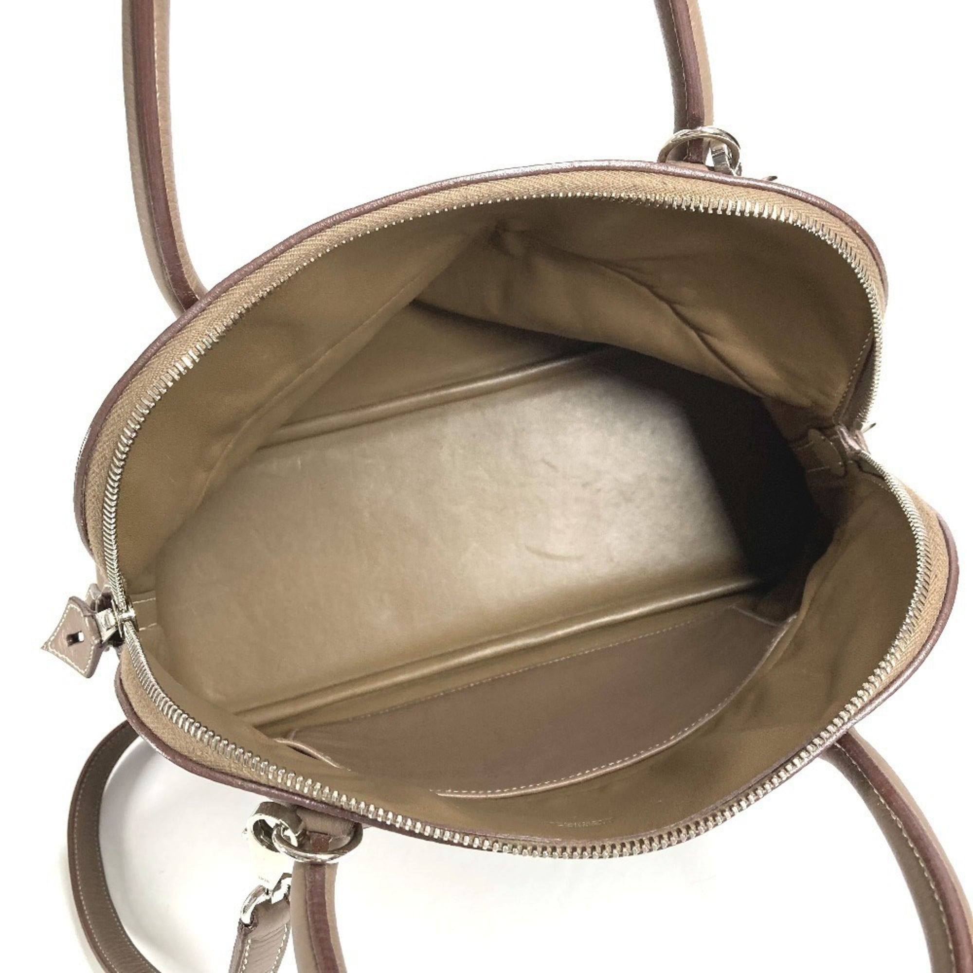 Hermes Bolide Etoupe Gray Gray Taurillon Clemence Leather Handbag Shoulder Bag Tote Bag (Pre-Owned)
