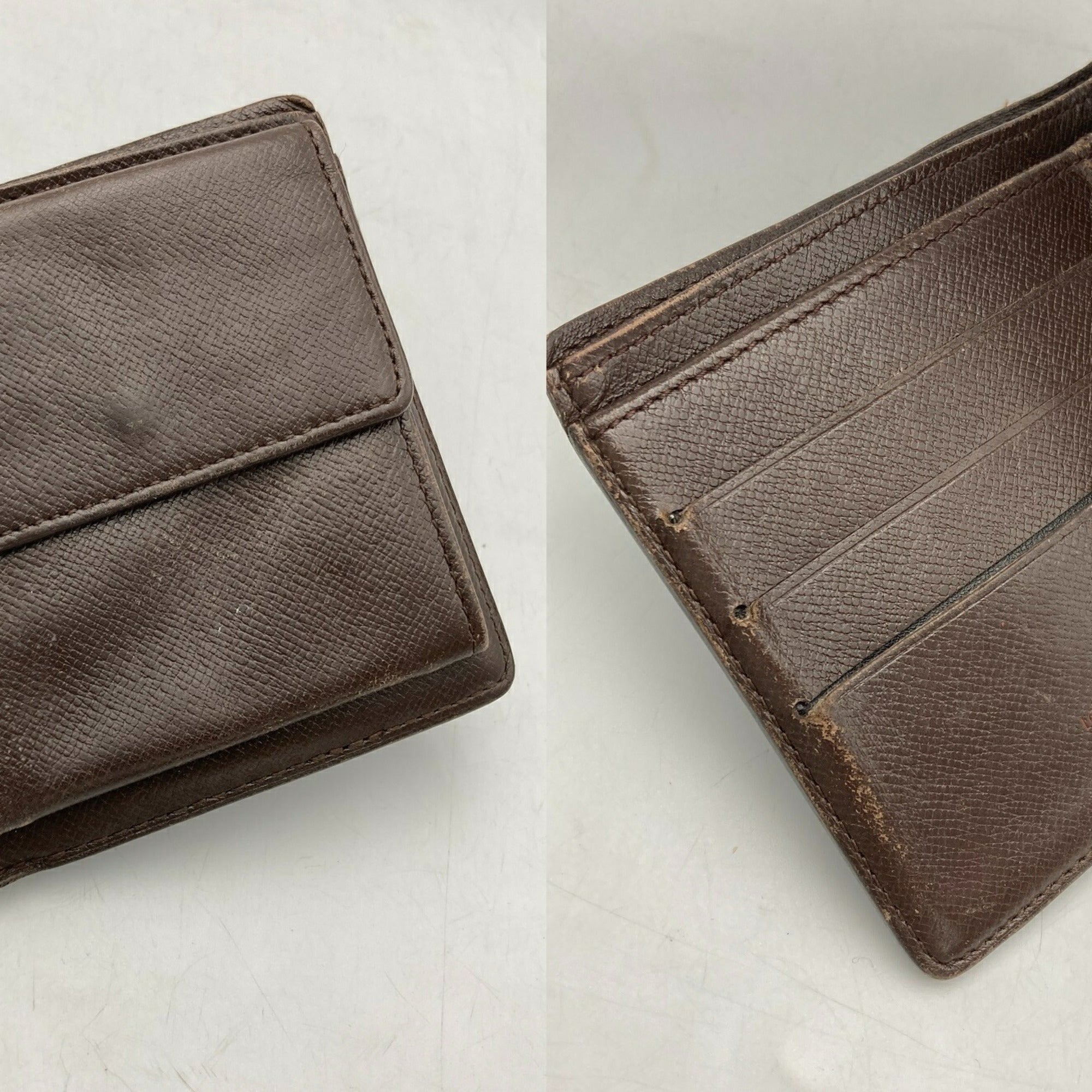 Louis Vuitton Brown Pvc Leather Wallet (Bi-Fold) (Pre-Owned)