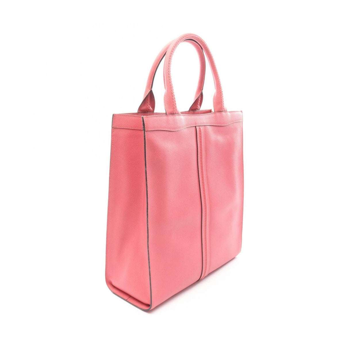 Valextra Pink Leather Handbag Tote Bag (Pre-Owned)