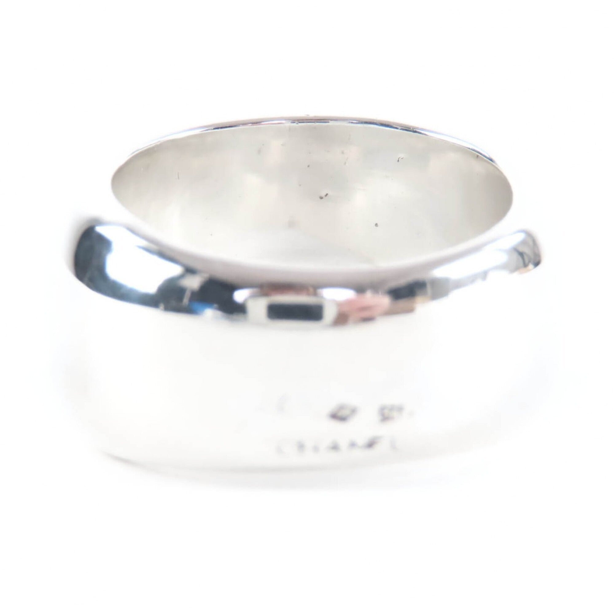 Chanel Silver Silver 925 Band Ring (Pre-Owned)