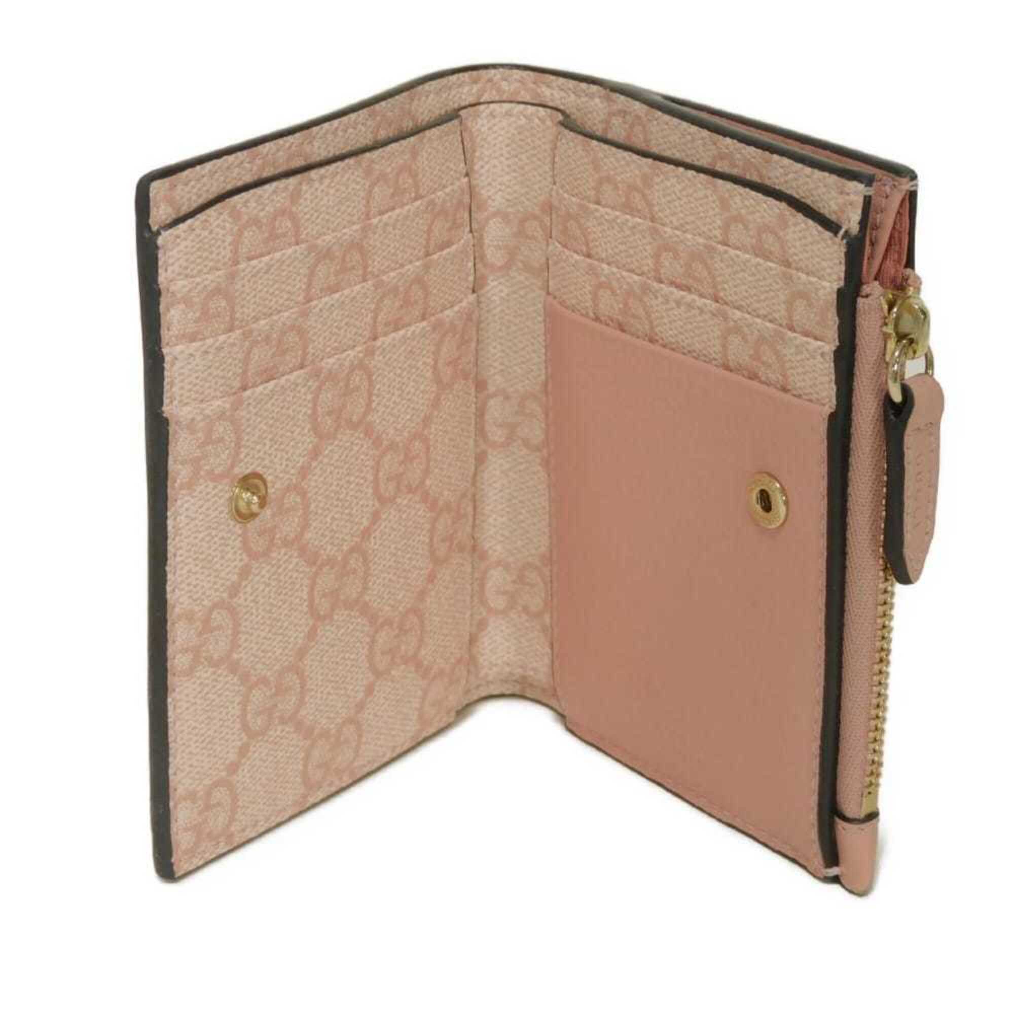 Gucci Dusty Pink Pink Leather Wallet (Bi-Fold) (Pre-Owned)
