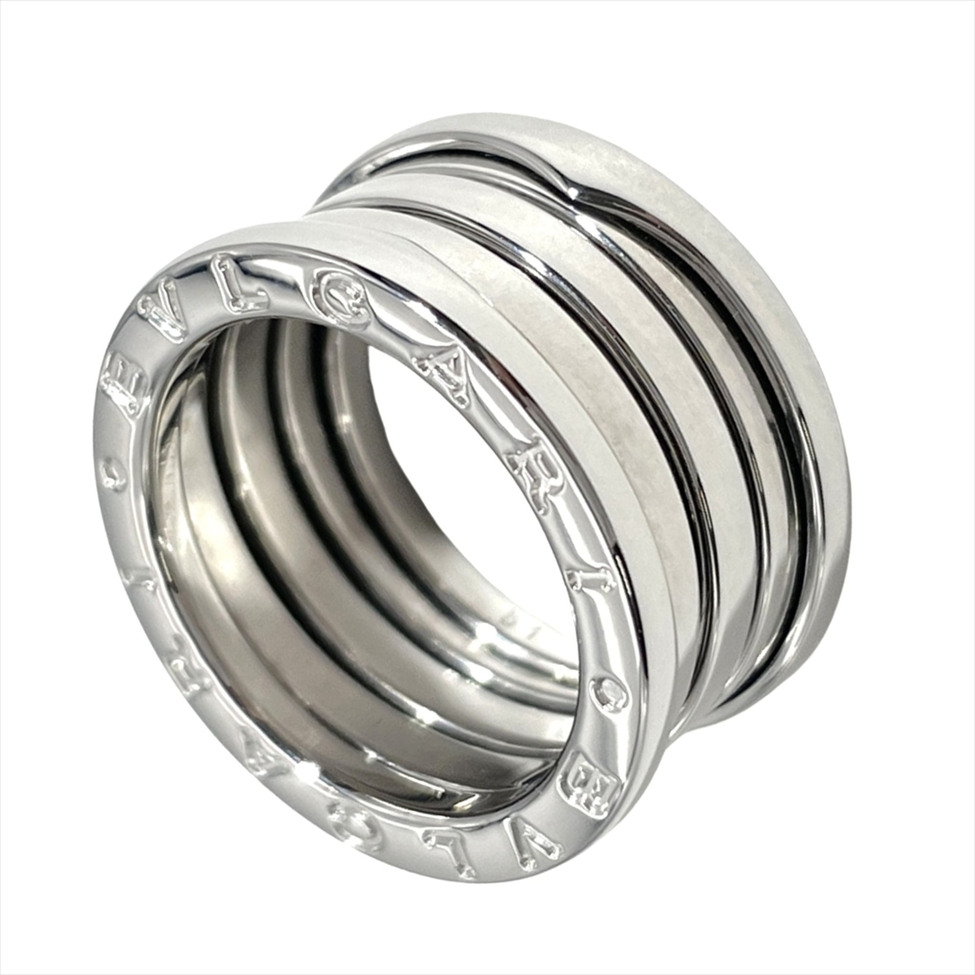 Bvlgari White White Gold Band Ring (Pre-Owned)