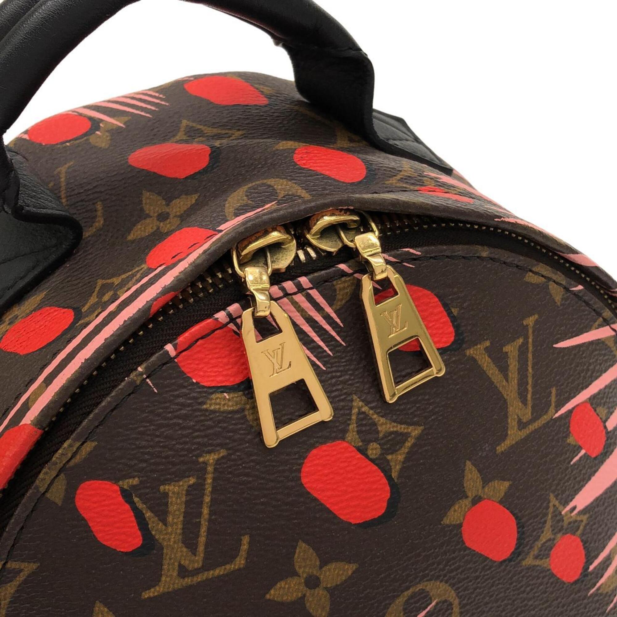 Louis Vuitton Pink Poppy Coated Canvas Backpack (Pre-Owned)