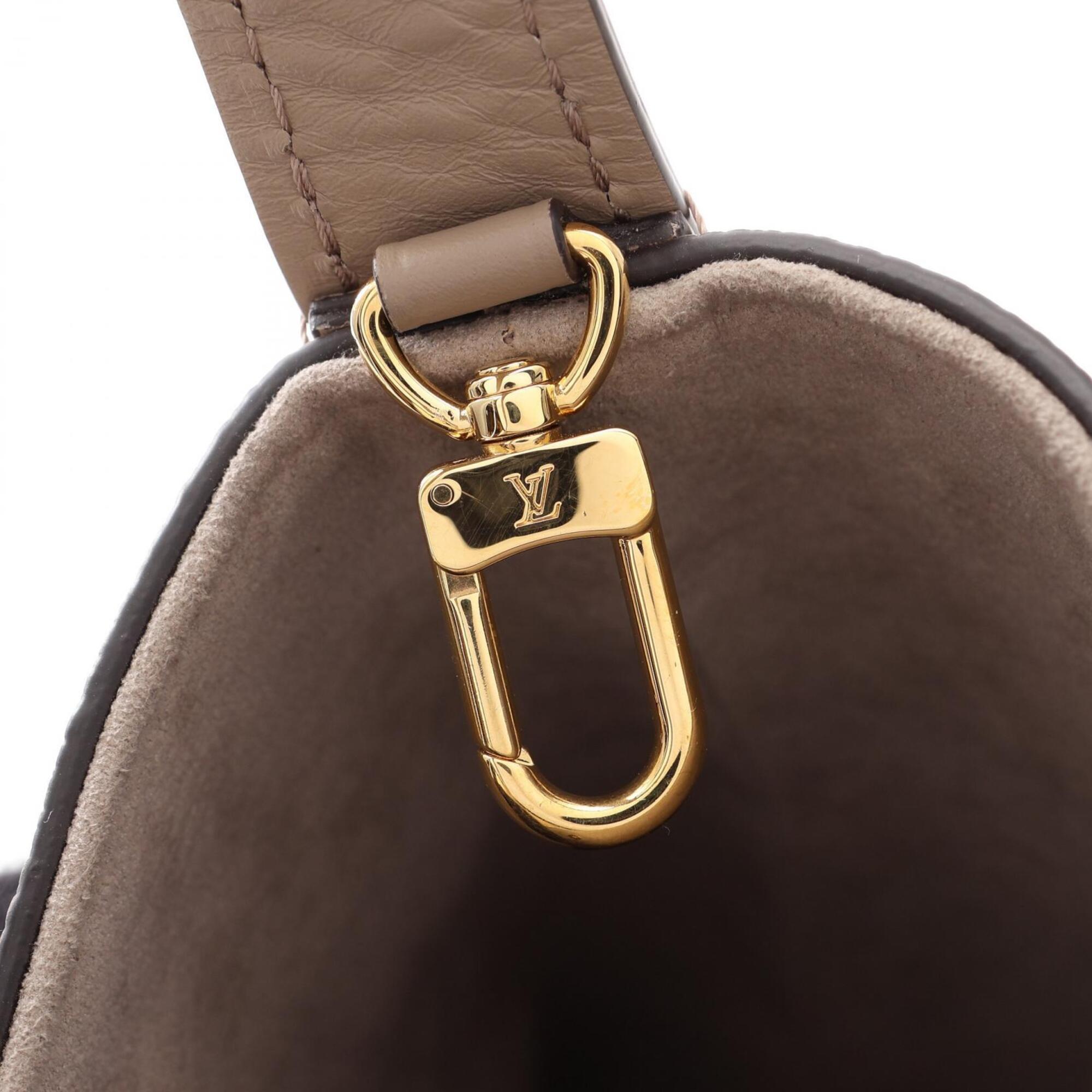 Louis Vuitton Beige Bicolor Ivory Or Monogram Empreinte Handbag Pouch (Pre-Owned)