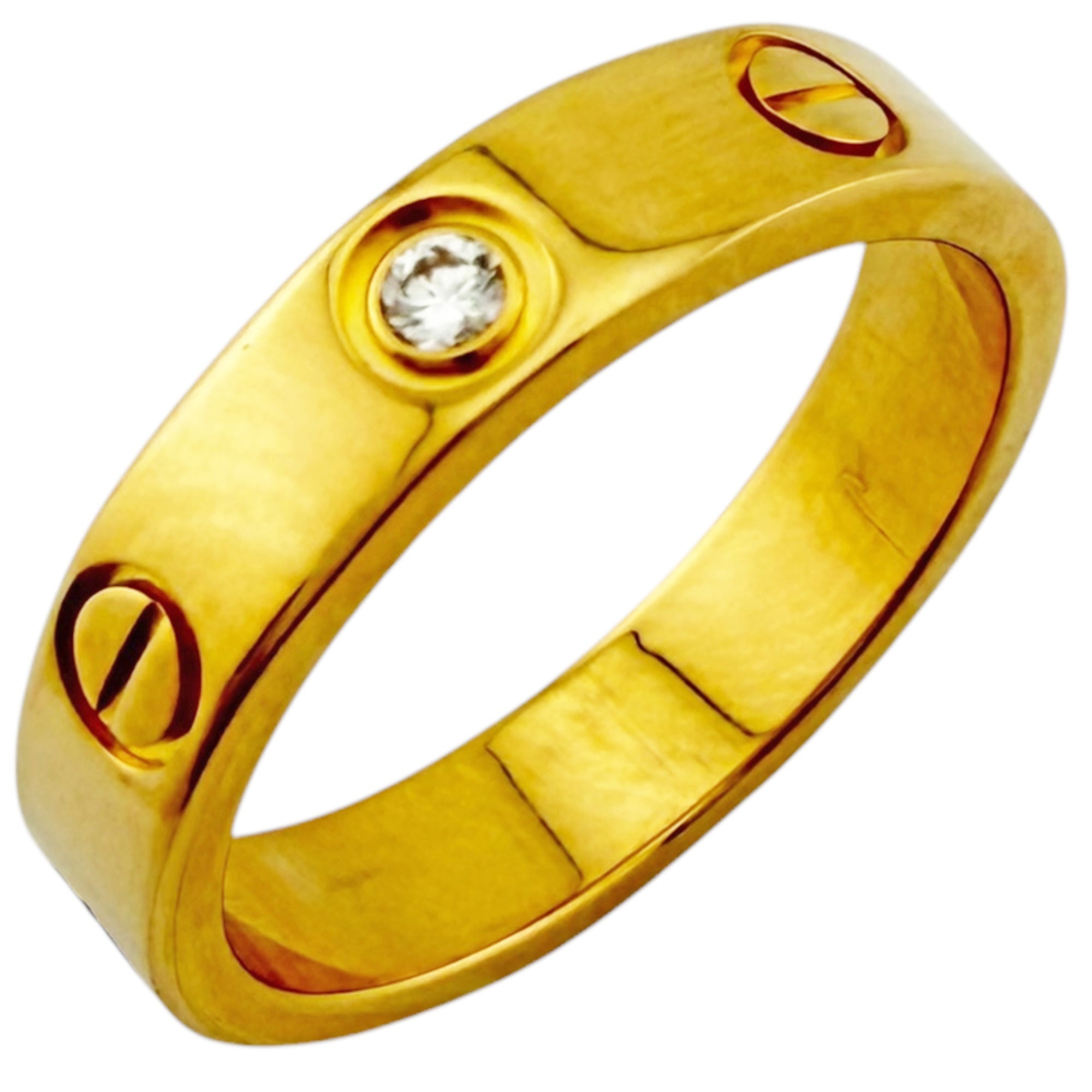 Cartier Love Gold Yellow Gold (18K) Band Ring (Pre-Owned)