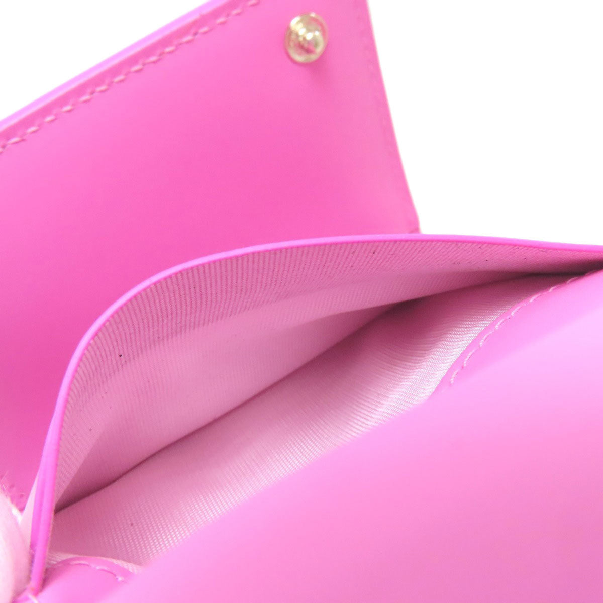 Bvlgari Pink Yellow Leather Wallet (Bi-Fold) (Pre-Owned)