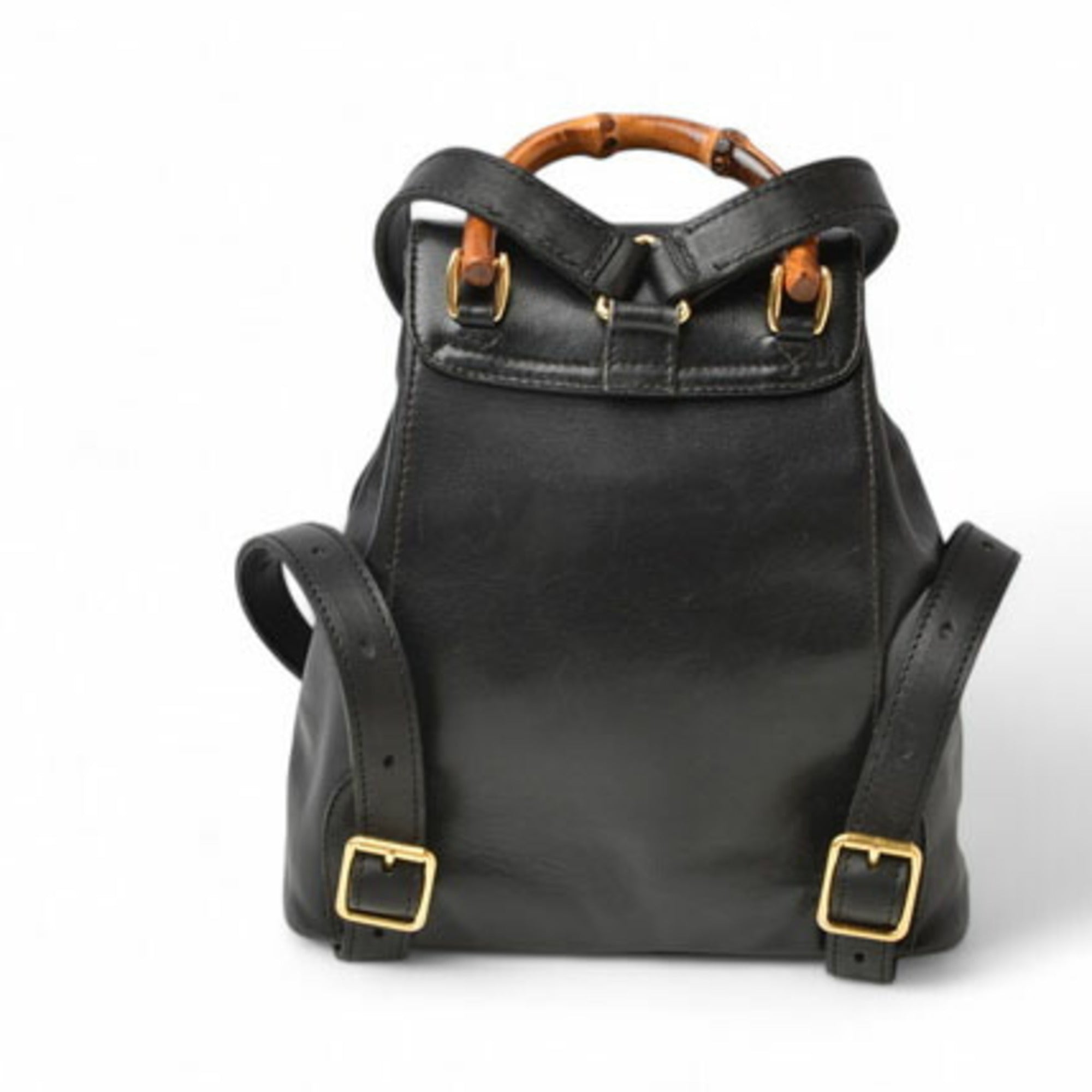Gucci Black Leather Backpack (Pre-Owned)