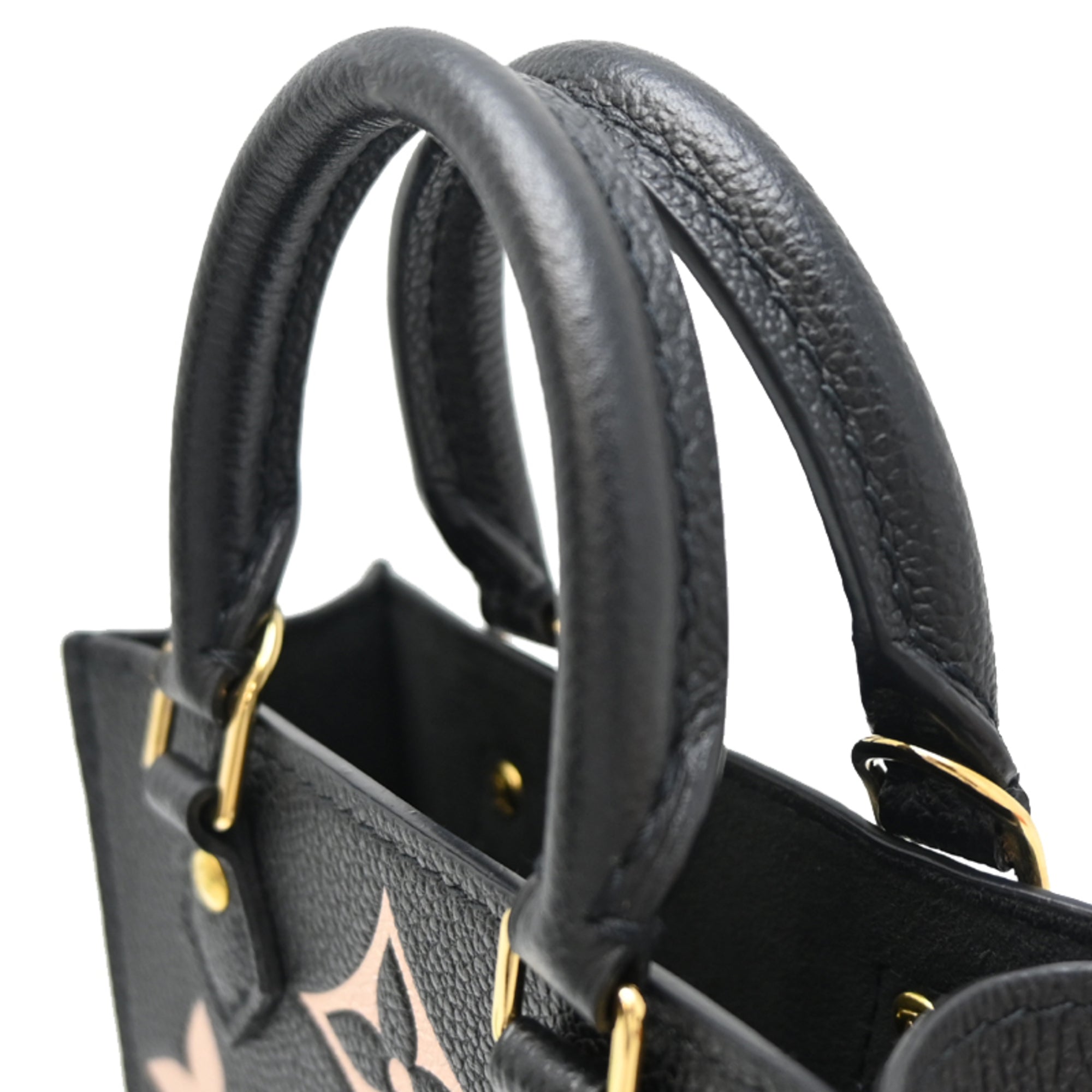 Louis Vuitton Black Noir White Leather Handbag (Pre-Owned)