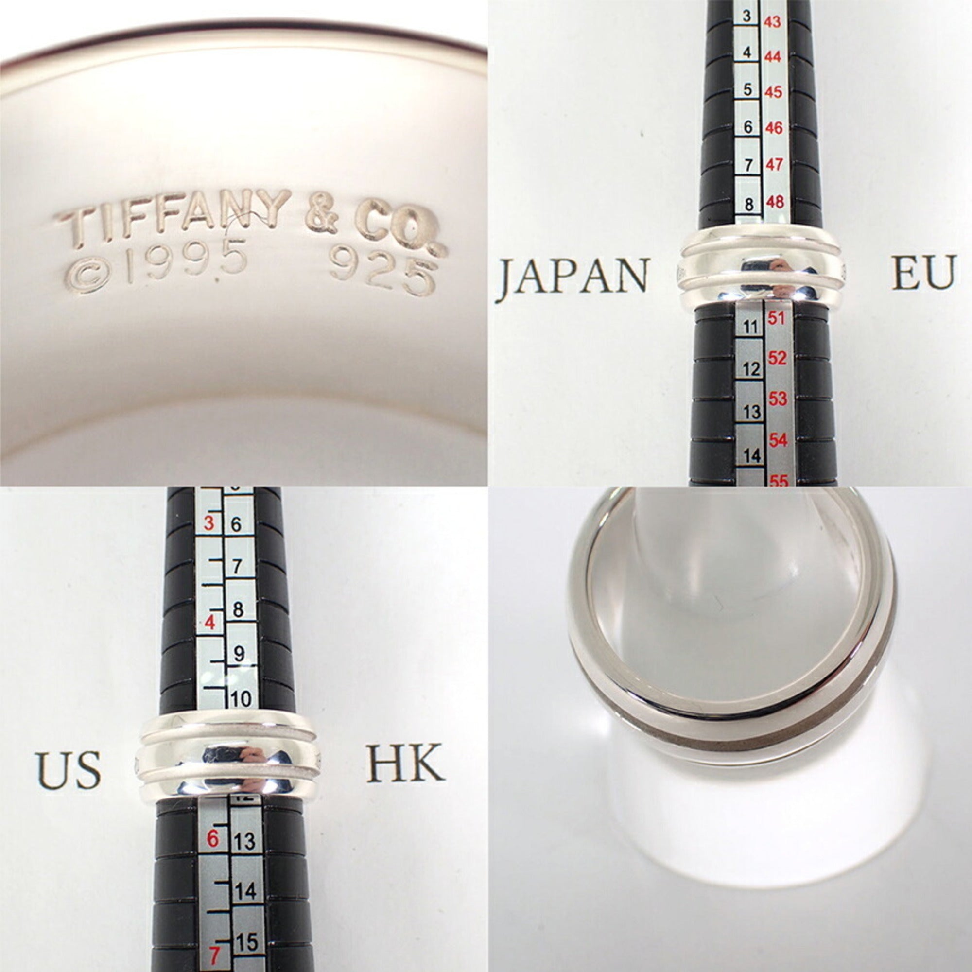 Tiffany Sterling Silver 925 Band Ring (Pre-Owned)