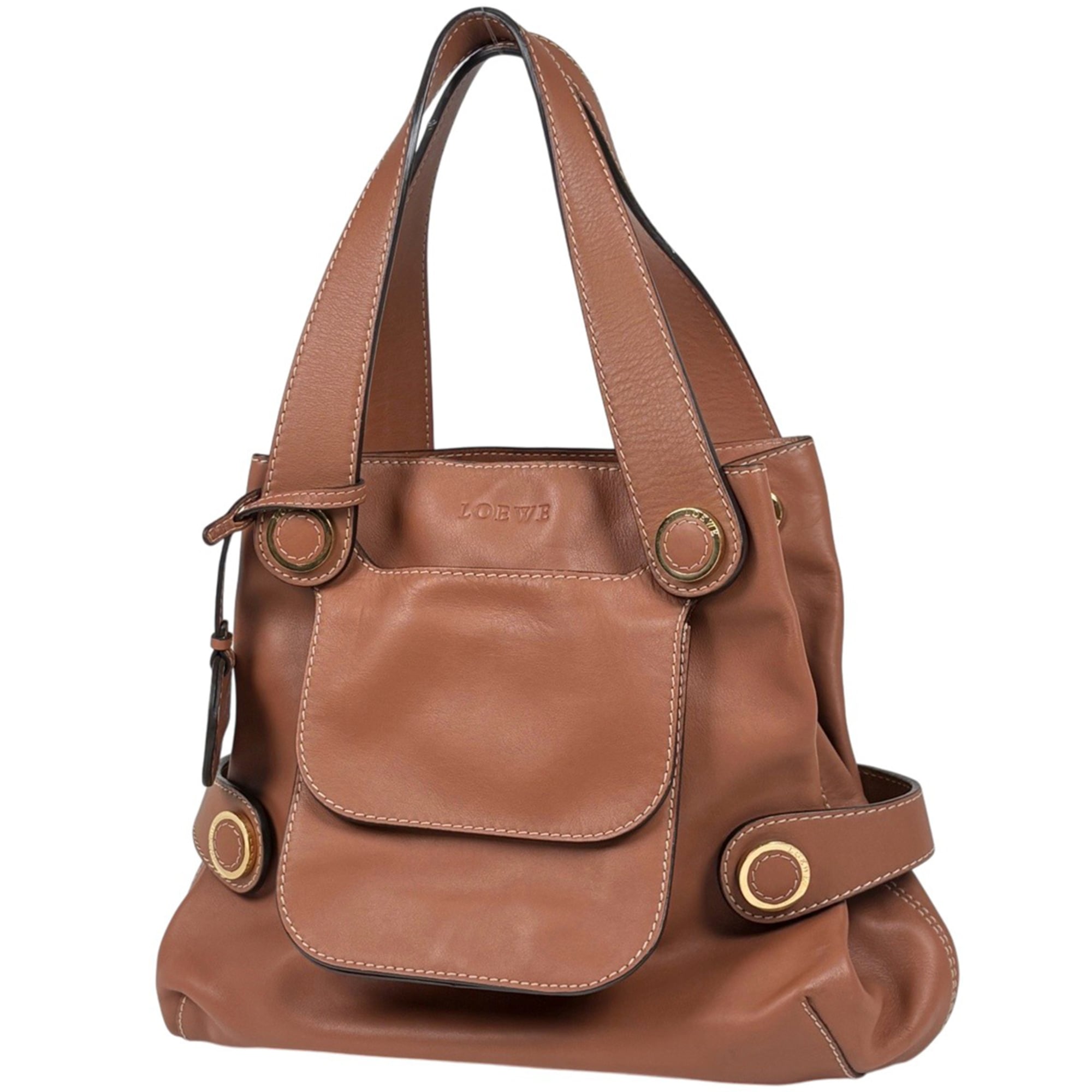 Loewe Brown Leather Shoulder Bag (Pre-Owned)