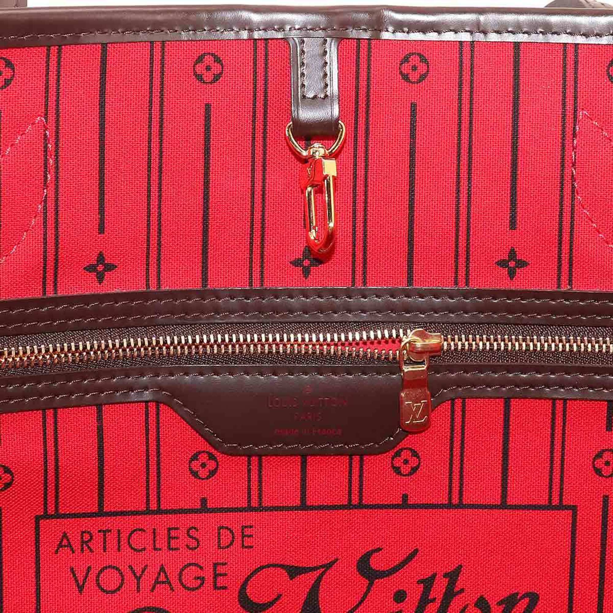 Louis Vuitton Cerise Damier Canvas Ebene Faux Leather Handbag Tote Bag (Pre-Owned)