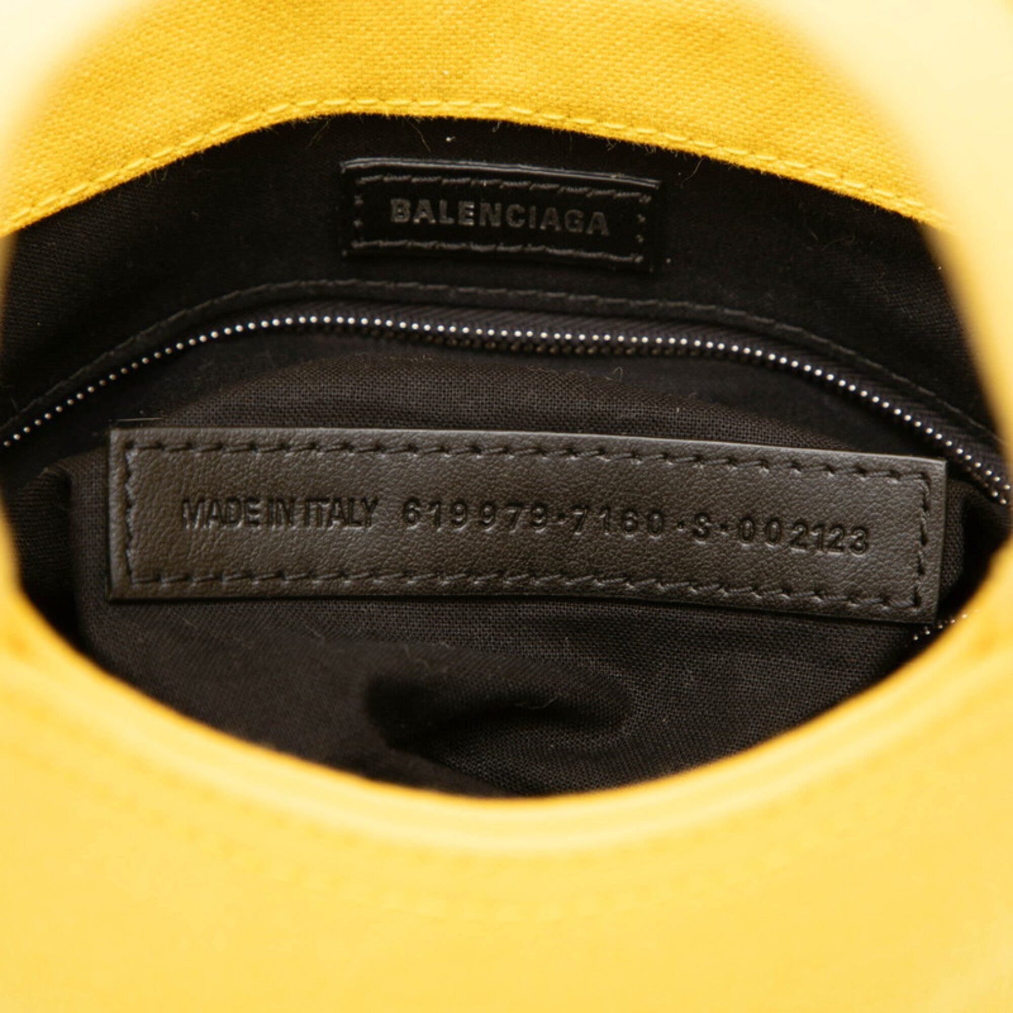 Balenciaga Yellow Canvas Handbag Shoulder Bag (Pre-Owned)