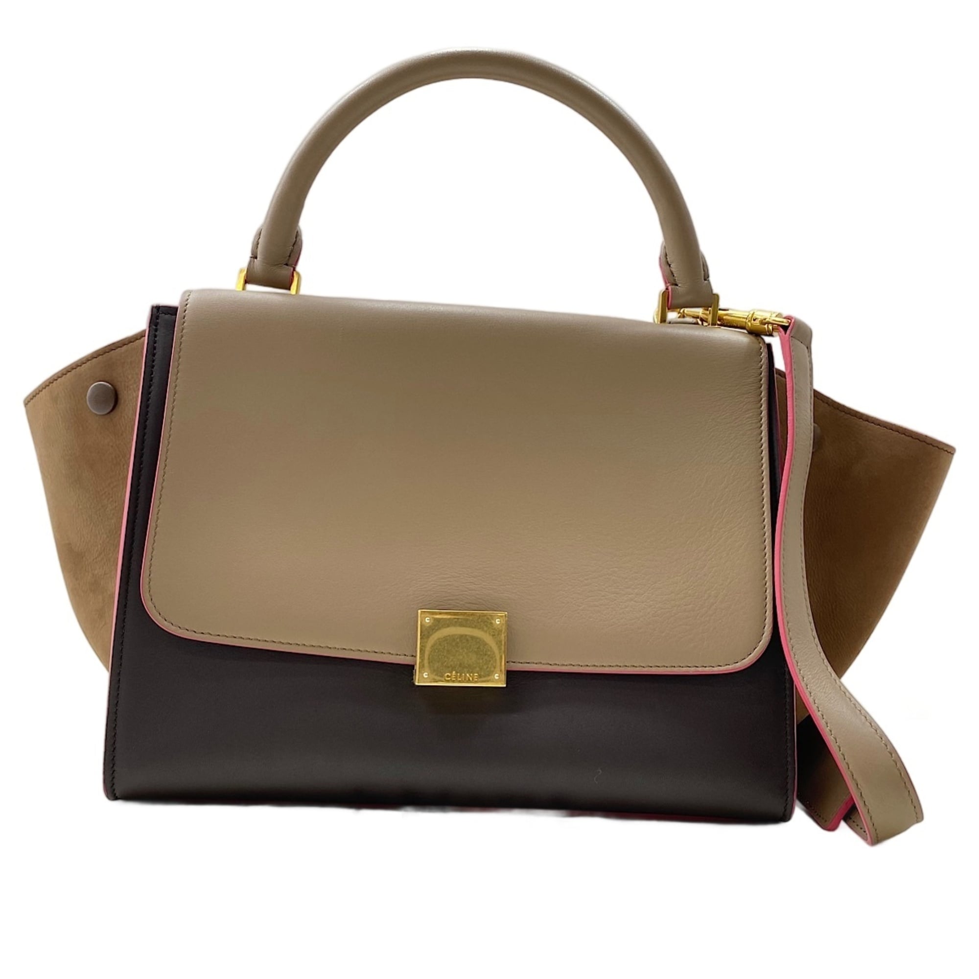 Celine Trapeze Brown Handbag (Pre-Owned)