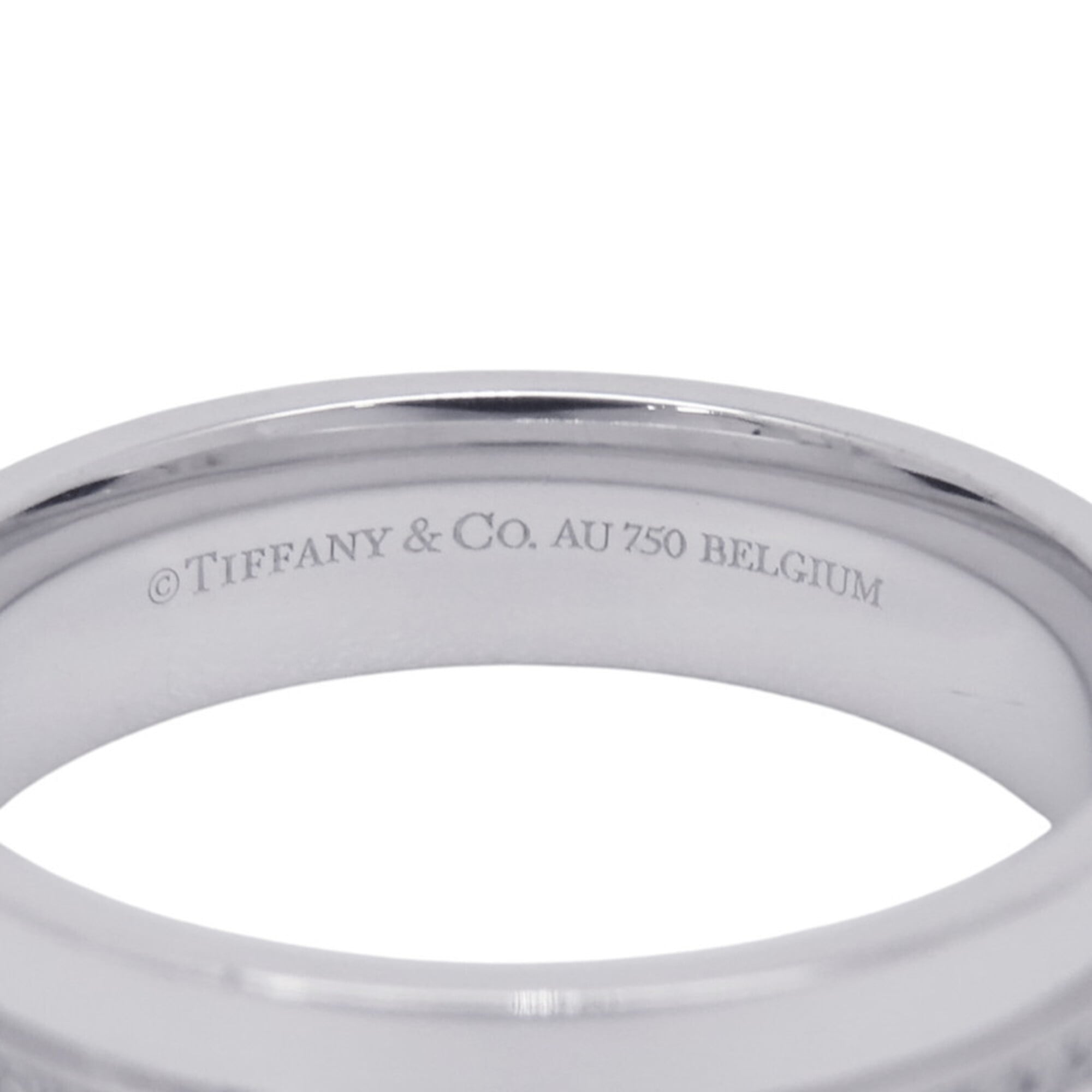 Tiffany White Gold (18K) Band Ring (Pre-Owned)