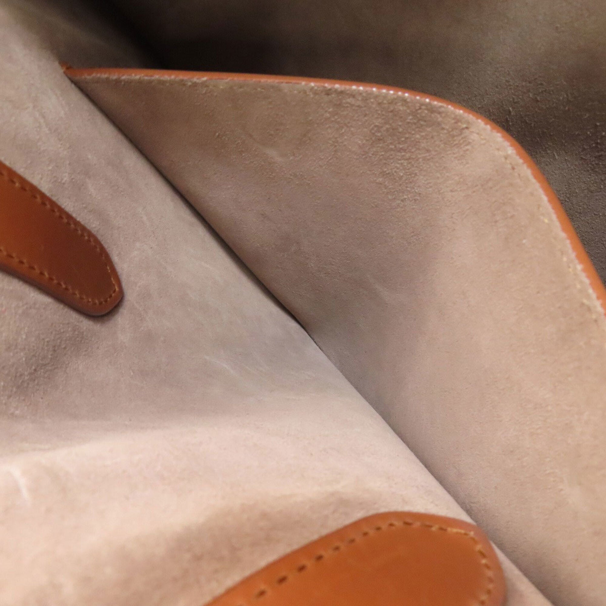 Louis Vuitton Brown Leather Tote Bag (Pre-Owned)