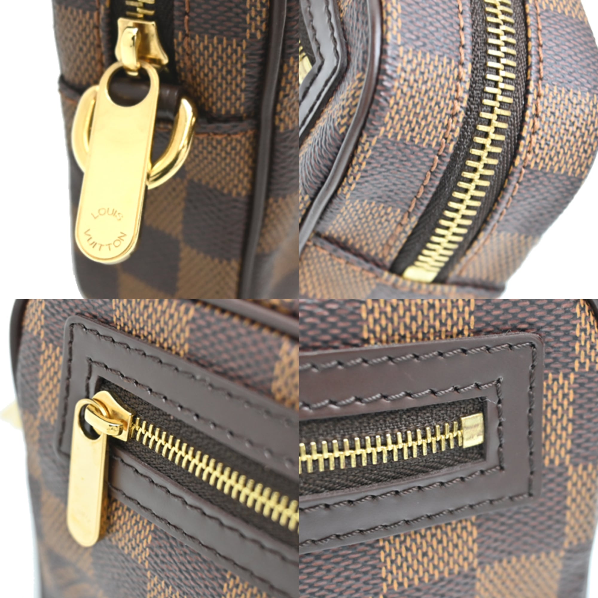 Louis Vuitton Brown Damier Canvas Pochette Shoulder Bag (Pre-Owned)