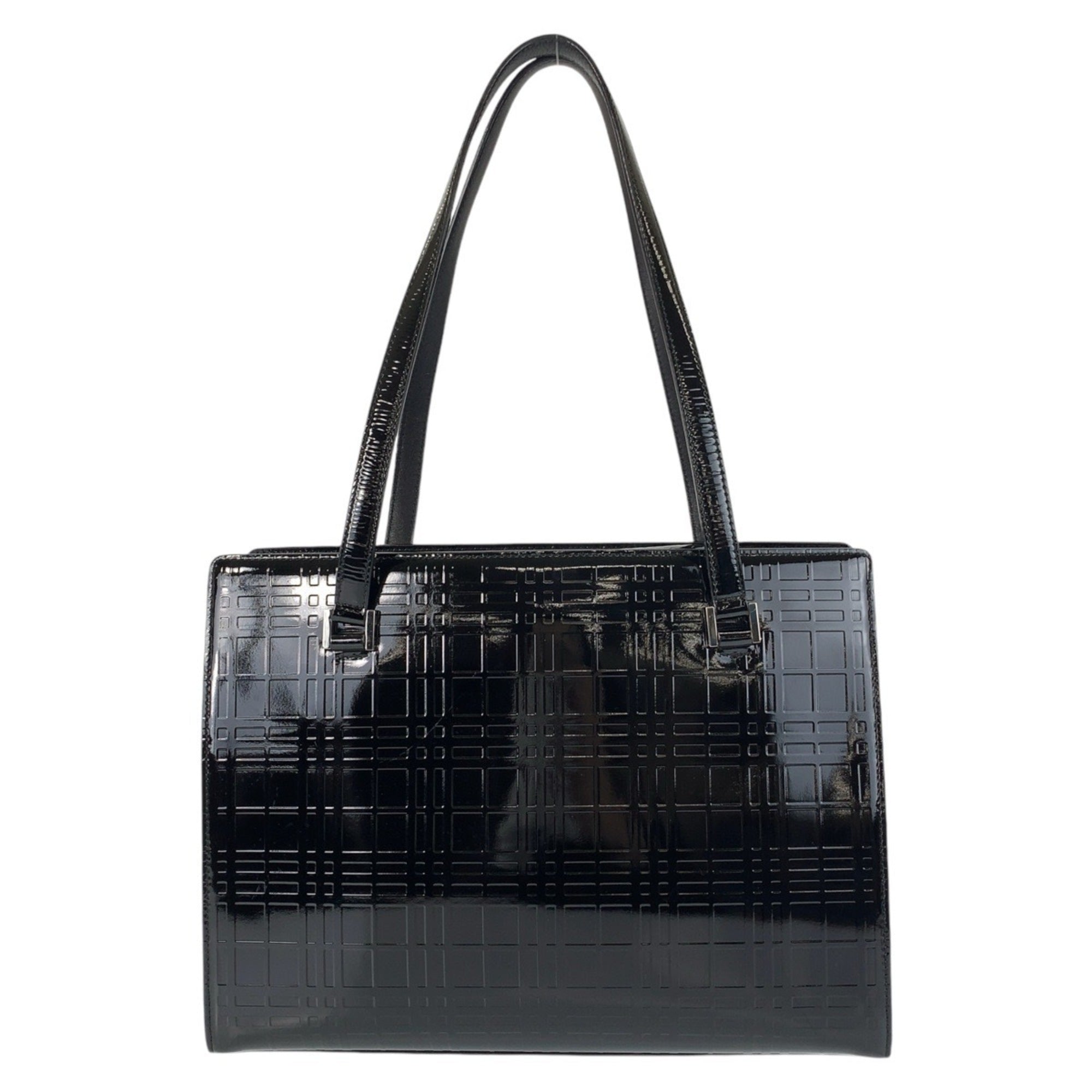 Burberry Black Patent Leather Shoulder Bag (Pre-Owned)