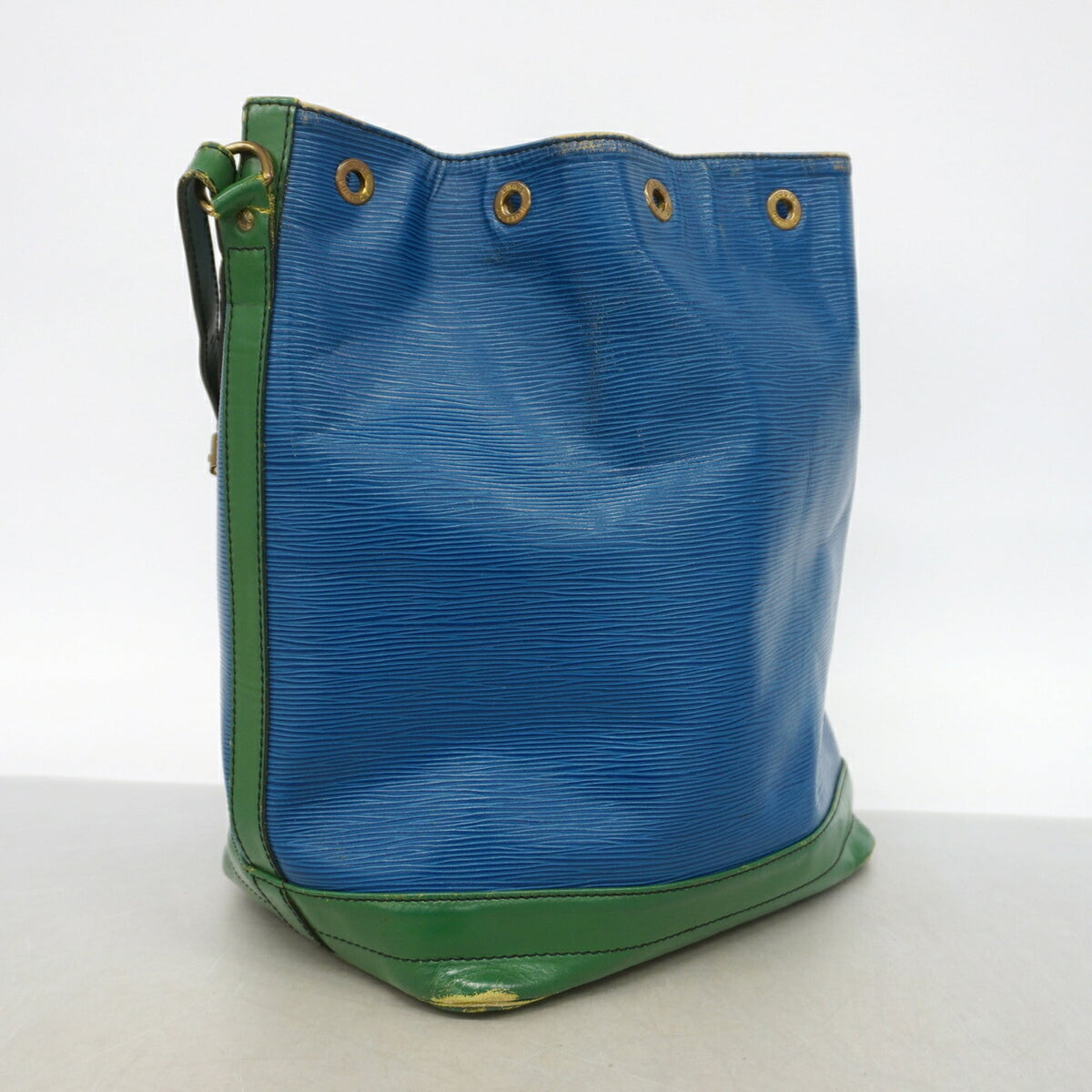 Louis Vuitton Borneo Green Toledo Blue Shoulder Bag (Pre-Owned)