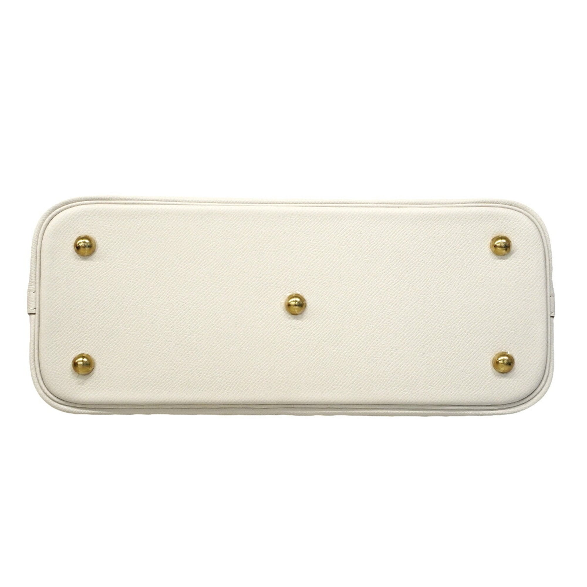 Hermes White Epsom Leather Handbag (Pre-Owned)