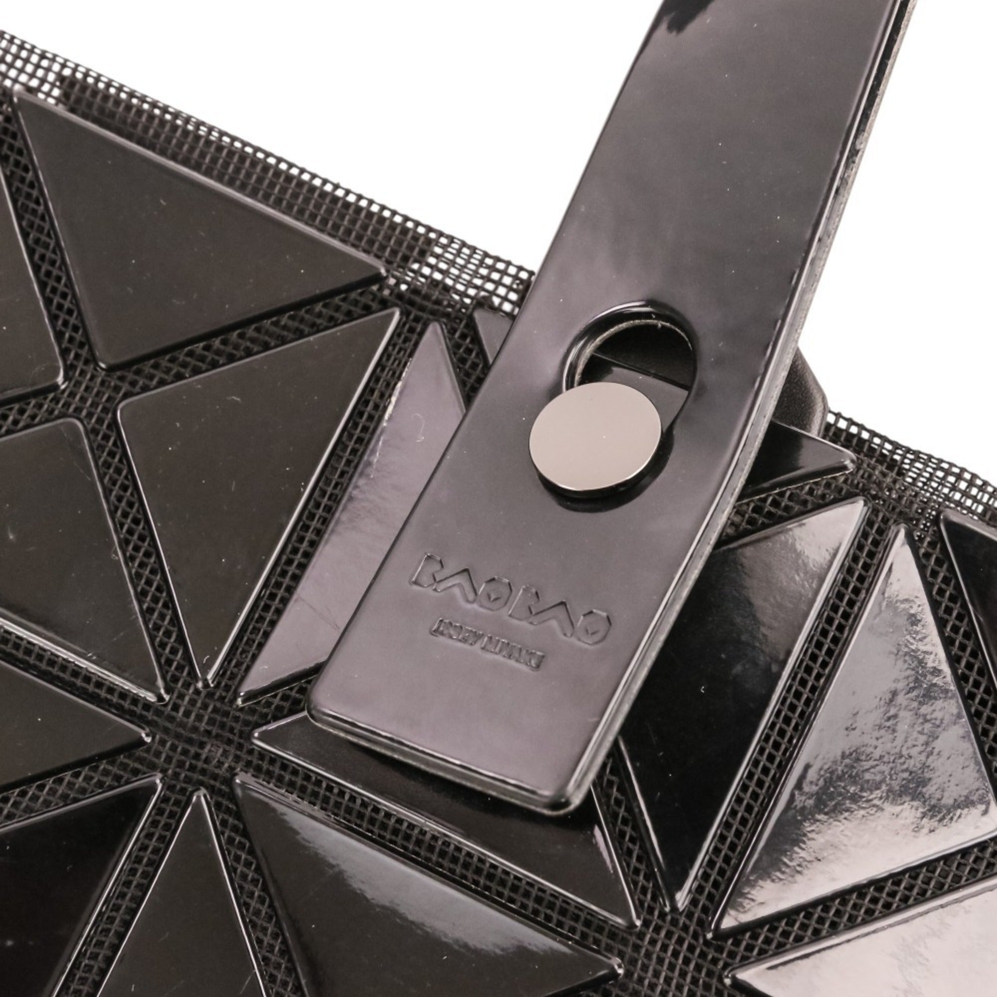 Bao Bao Issey Miyake Black Polyester Nylon Vinyl Tote Bag (Pre-Owned)