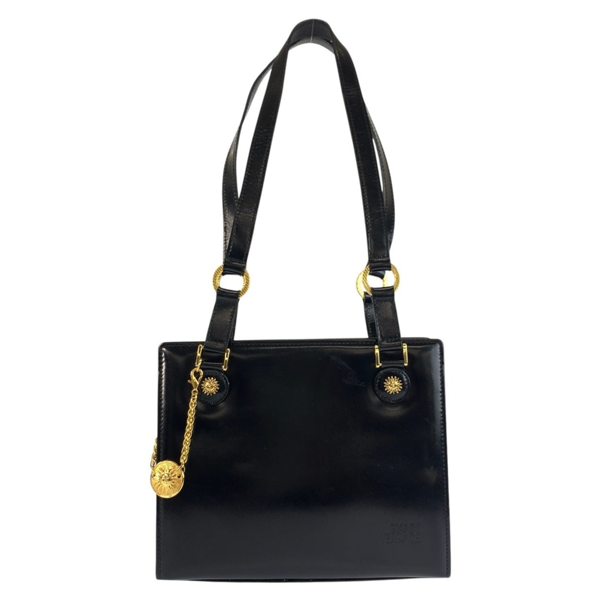 Versace Black Shoulder Bag Tote Bag (Pre-Owned)
