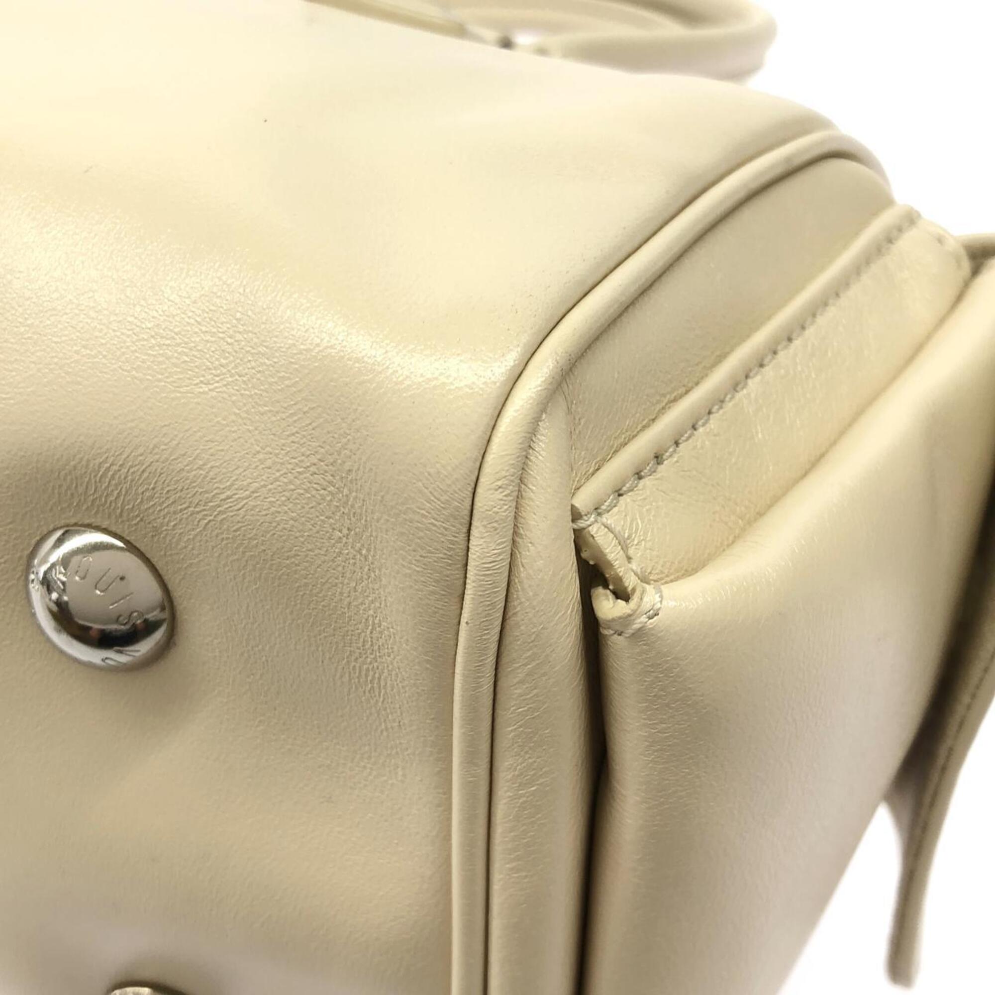 Louis Vuitton Ivory White Leather Shoulder Bag (Pre-Owned)