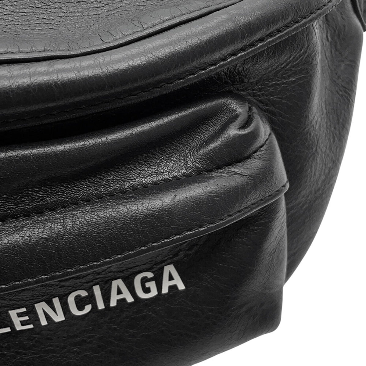 Balenciaga Black Leather Sling Bag (Pre-Owned)