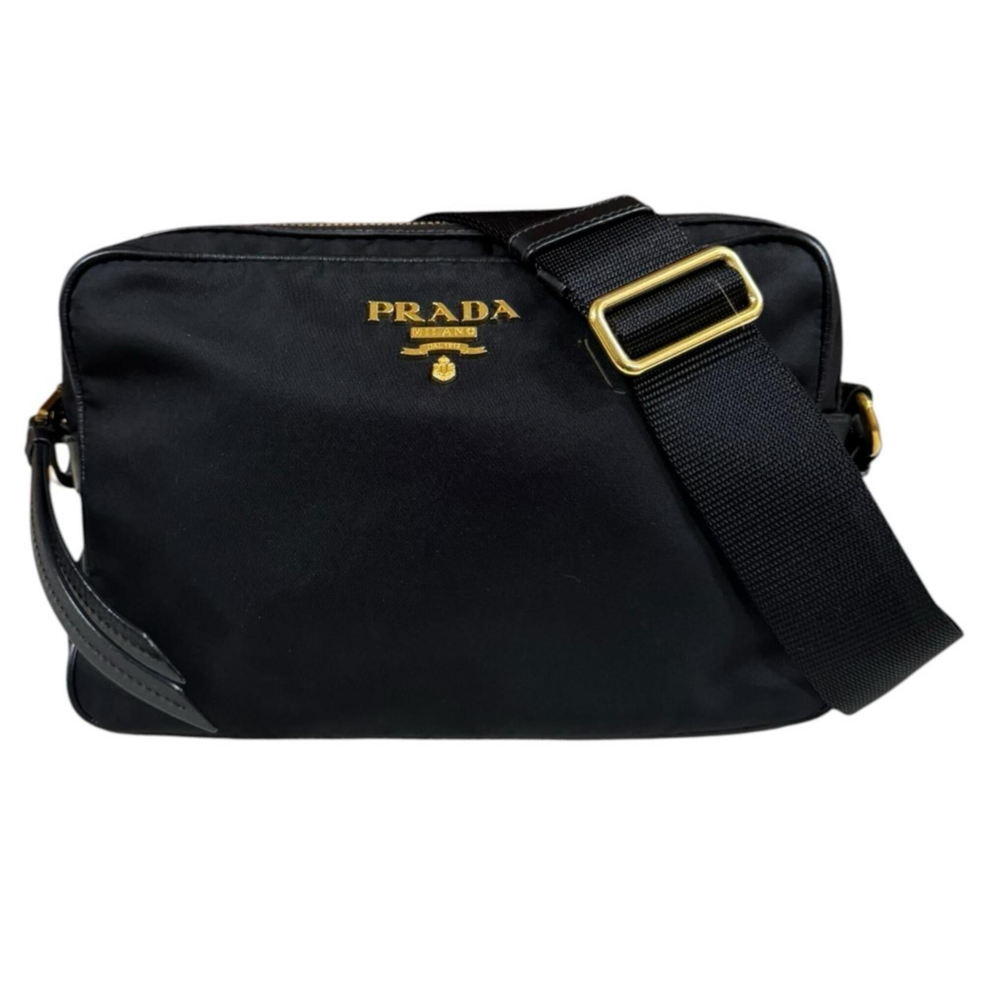 Prada Black Nylon Shoulder Bag (Pre-Owned)