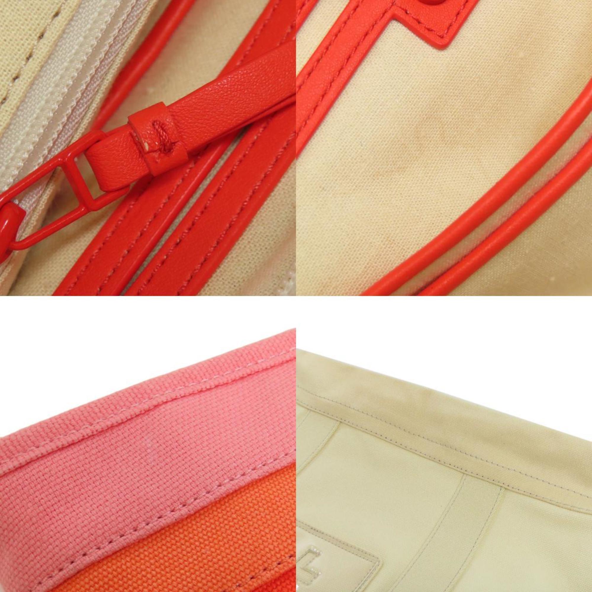 Tory Burch Cream Canvas Tote Bag (Pre-Owned)