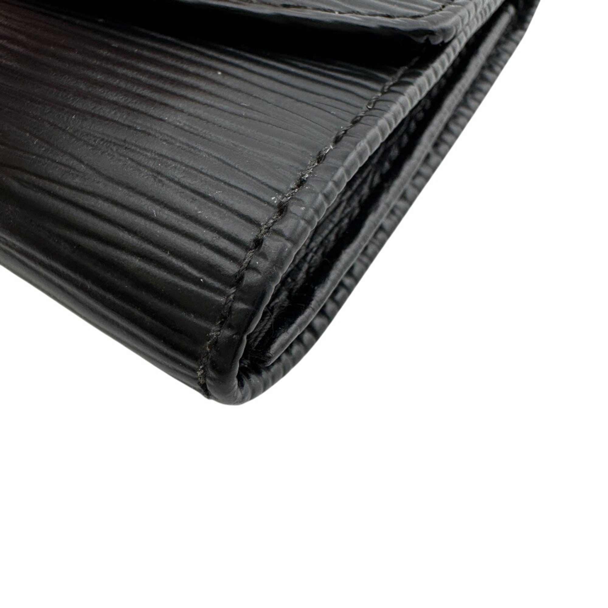 Louis Vuitton Black Leather Coin Purse/Coin Case (Pre-Owned)